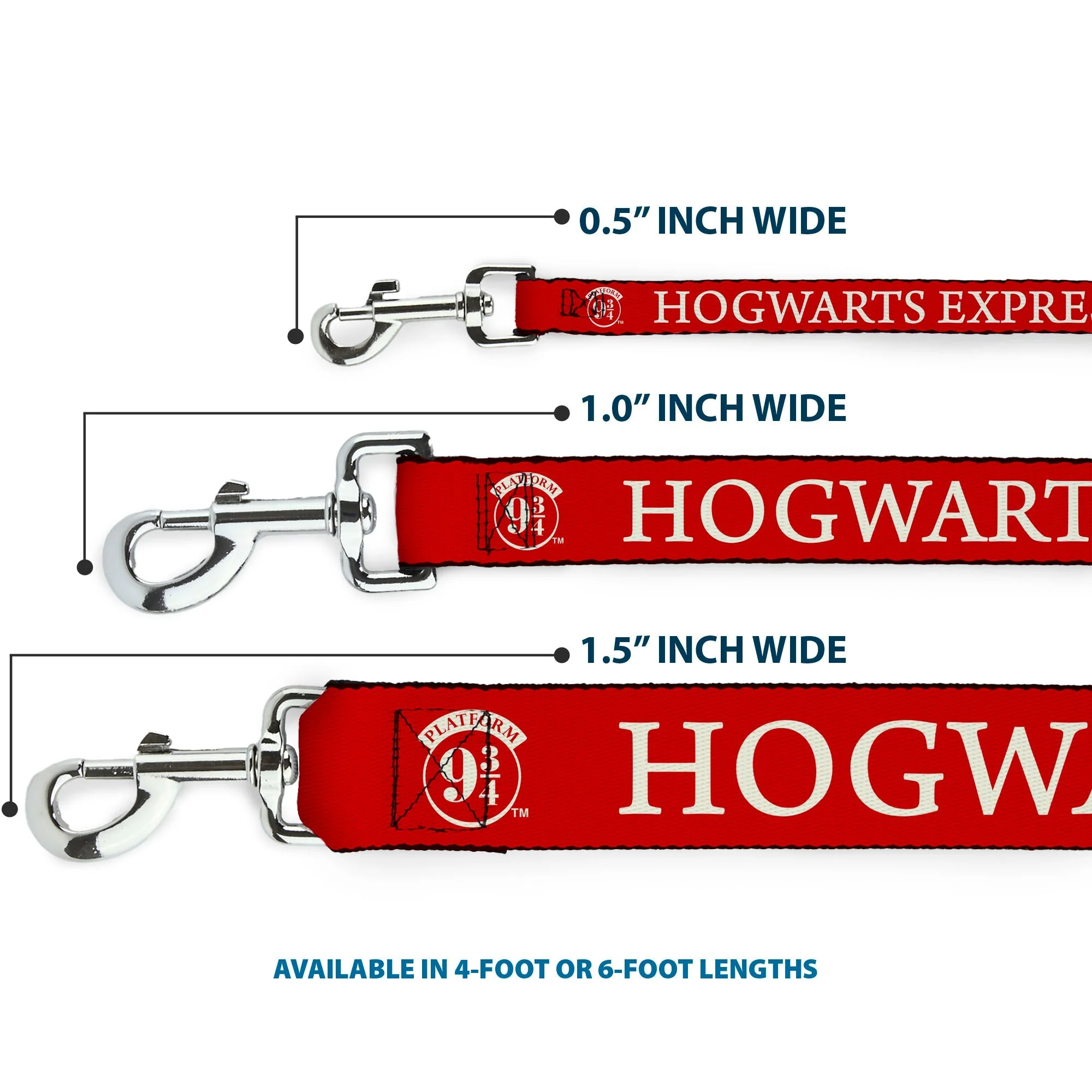 Dog Leash - HOGWARTS EXPRESS 9¾ Red/White - Image 3