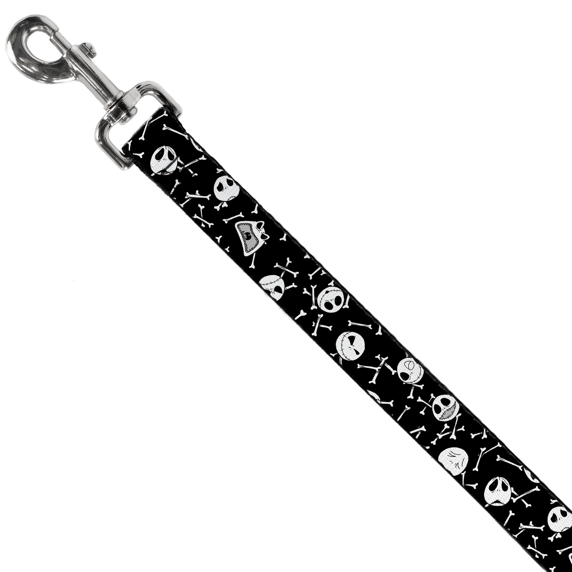 Dog Leash - Jack Expressions/Bones Scattered Black/White - Image 2
