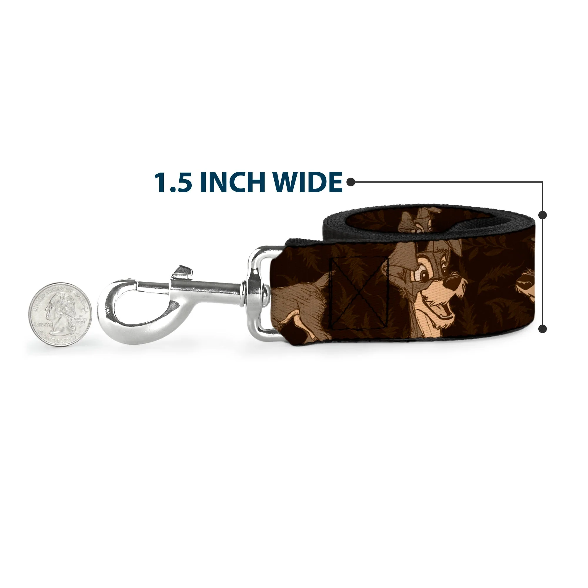 Dog Leash - Jack Outline Expressions Scattered Black/White - Image 6