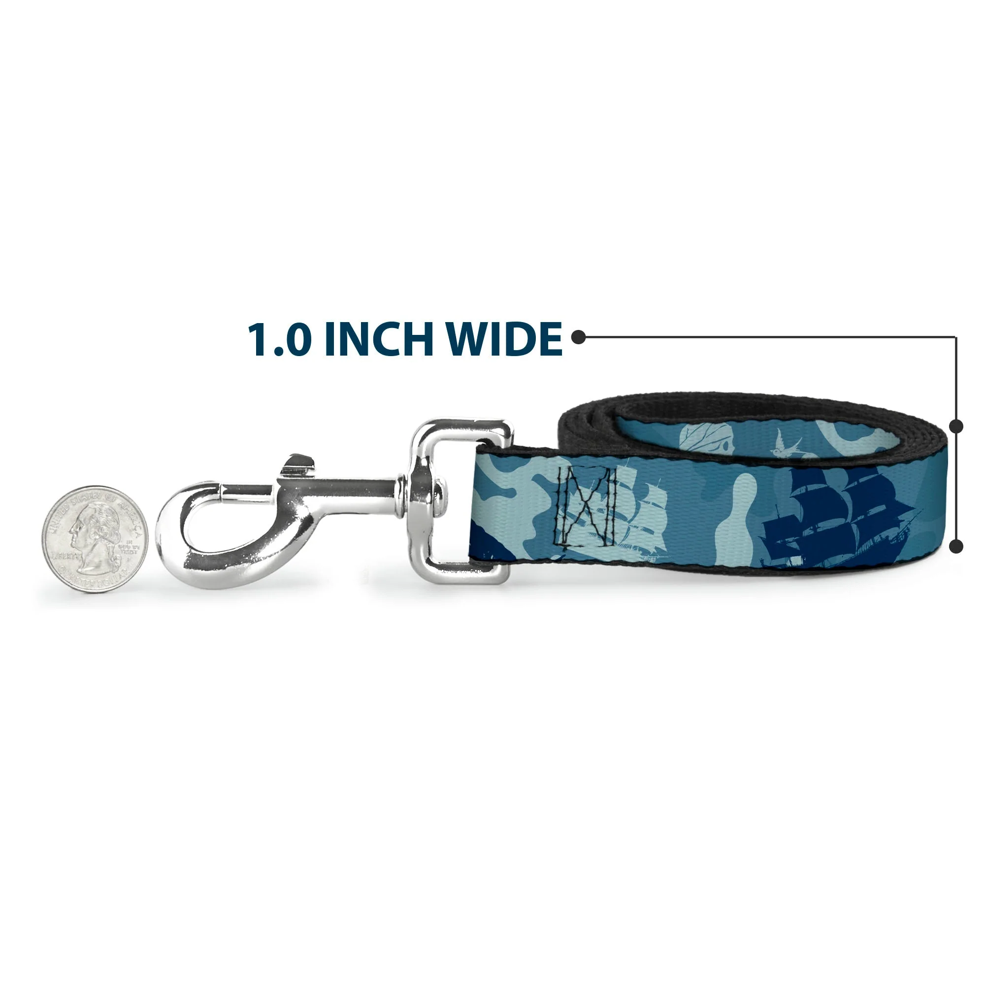 Dog Leash - Jack Sparrows Flag Icons/Black Pearl/Sharks Blues - Image 5