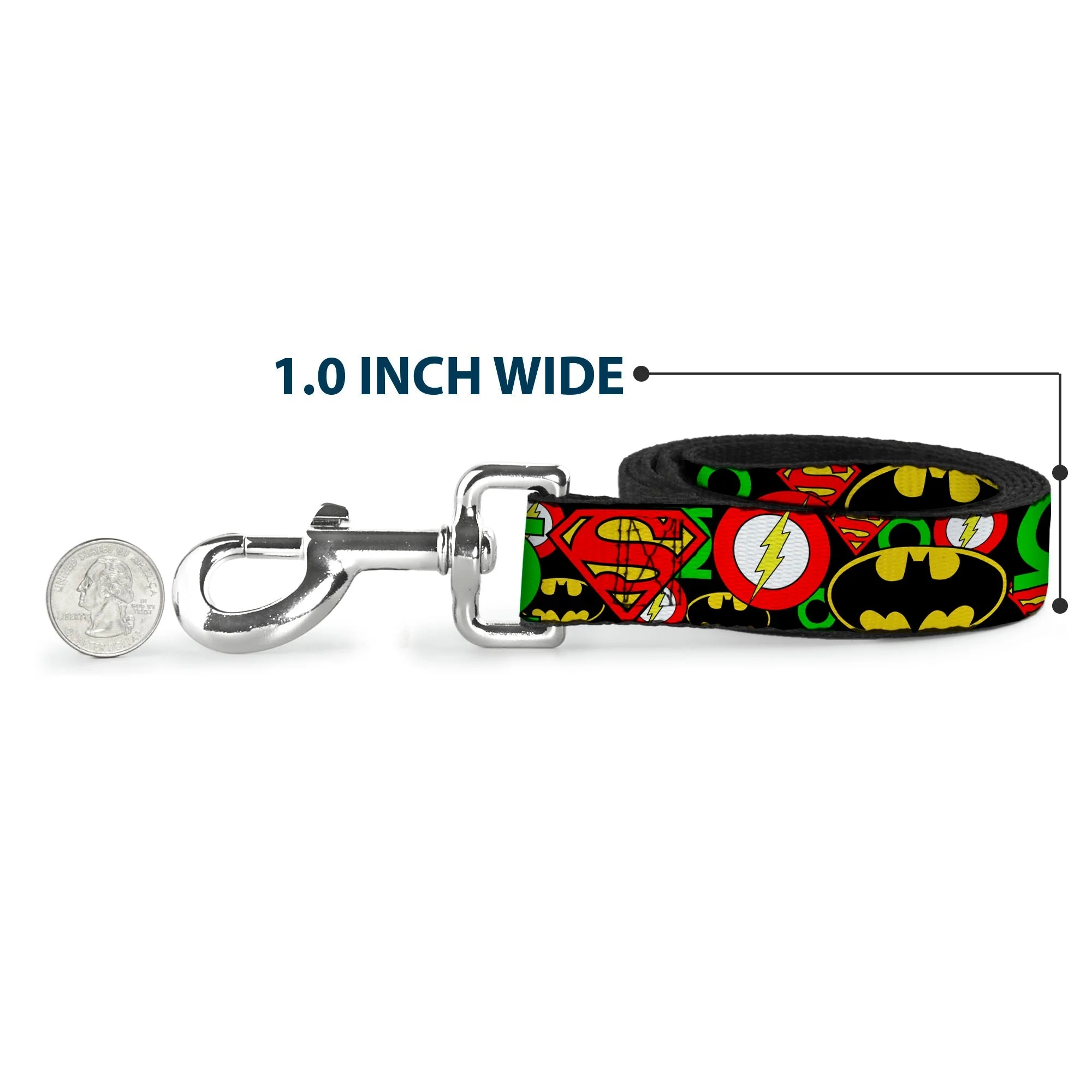 Dog Leash - Justice League Stacked Logos - Image 5