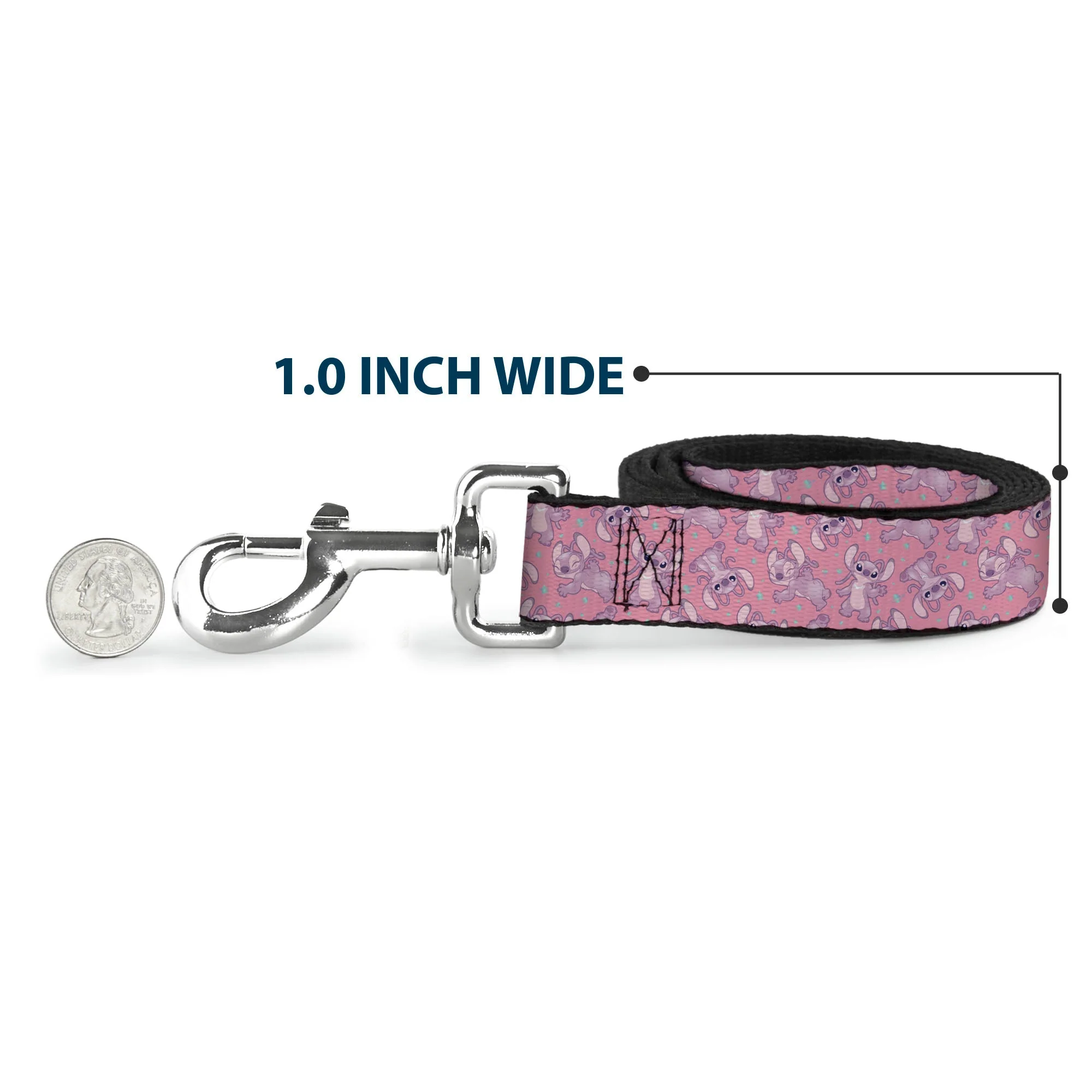 Dog Leash - Lilo & Stitch Angel Poses Scattered Pinks - Image 5
