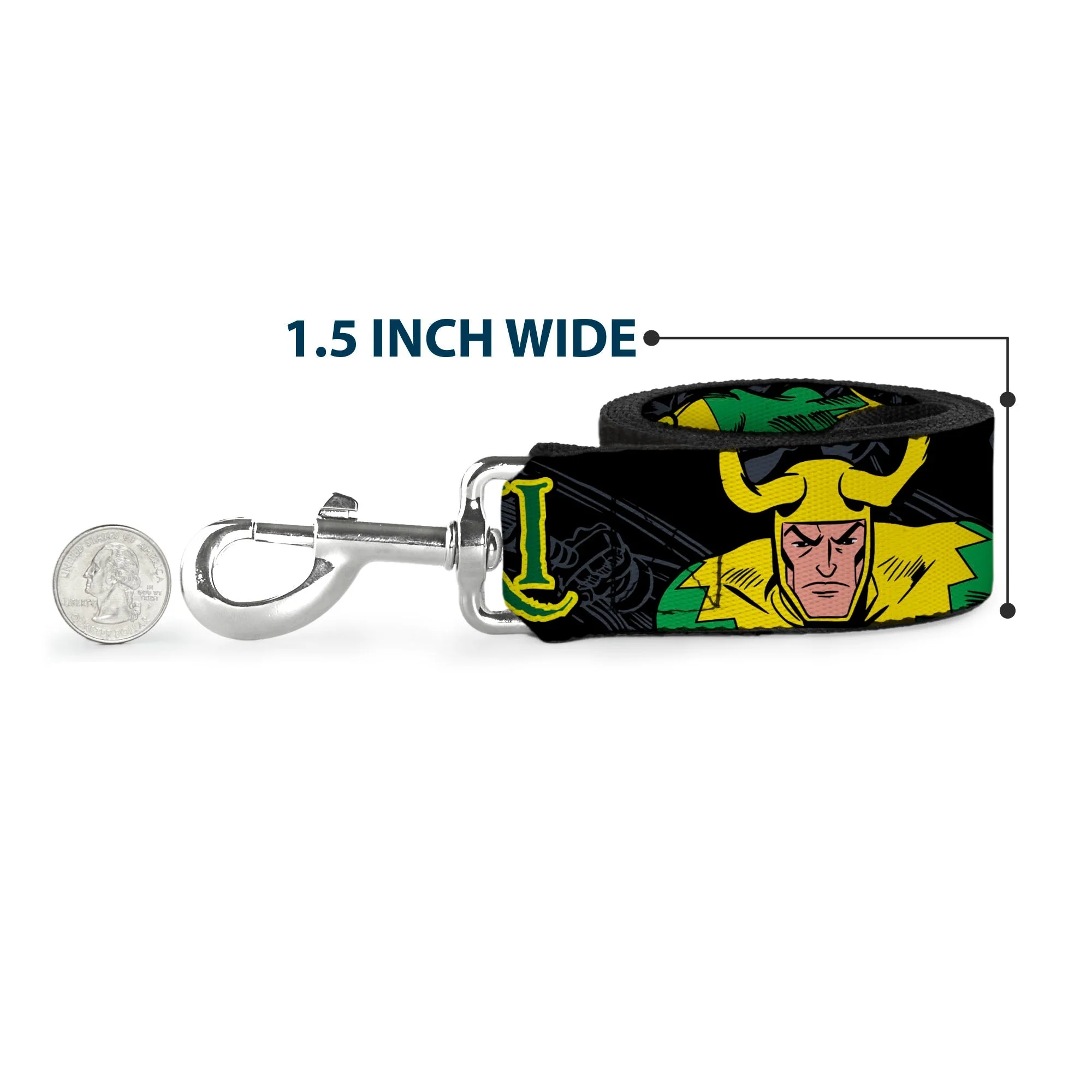 Dog Leash - LOKI in Action Black/Gray/Yellow/Green - Image 6