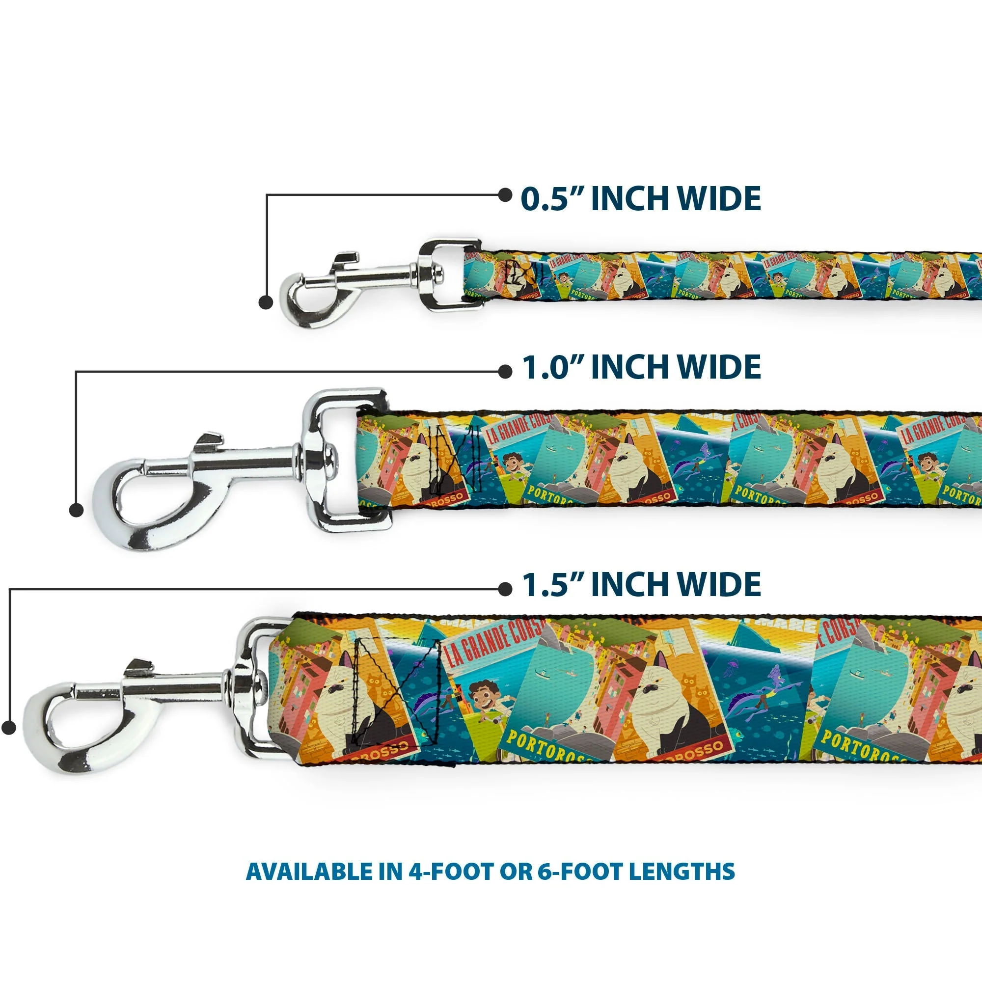 Dog Leash - Luca The Piazza Poster Collage Stacked - Image 3