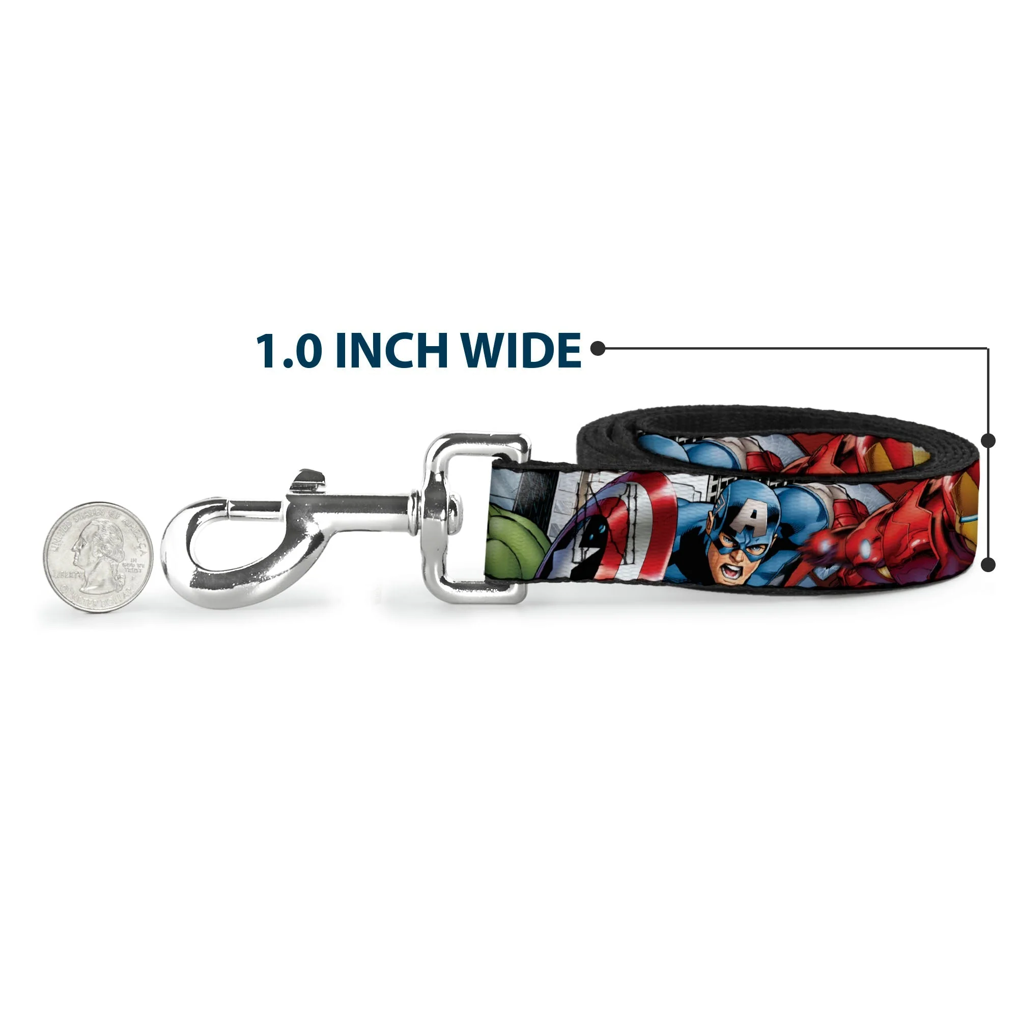 Dog Leash - Marvel Avengers 4-Superhero Poses CLOSE-UP - Image 5