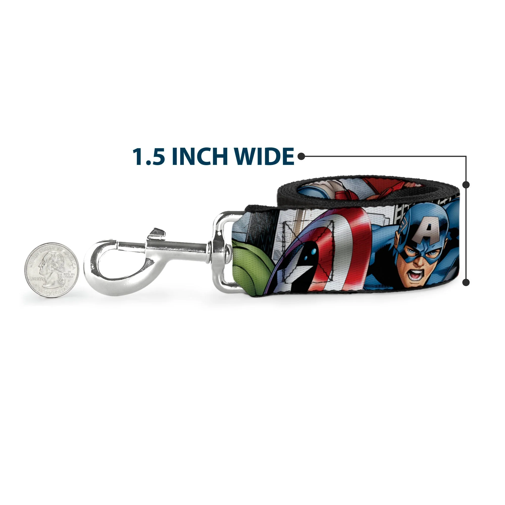 Dog Leash - Marvel Avengers 4-Superhero Poses CLOSE-UP - Image 6
