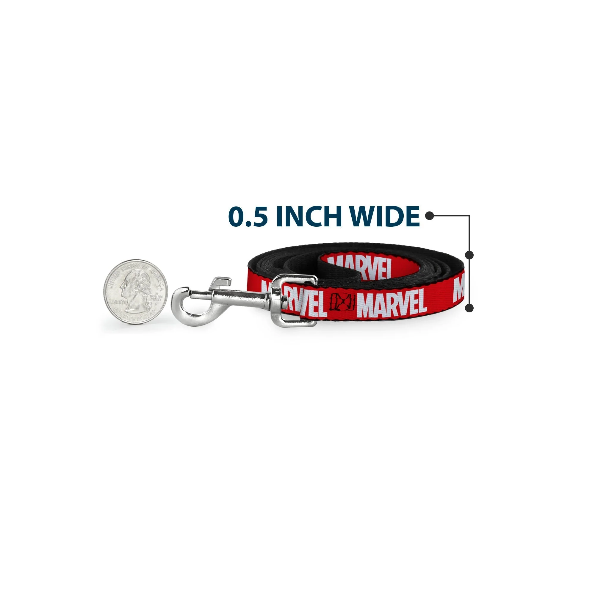 Dog Leash - MARVEL Red Brick Logo Red/White - Image 4