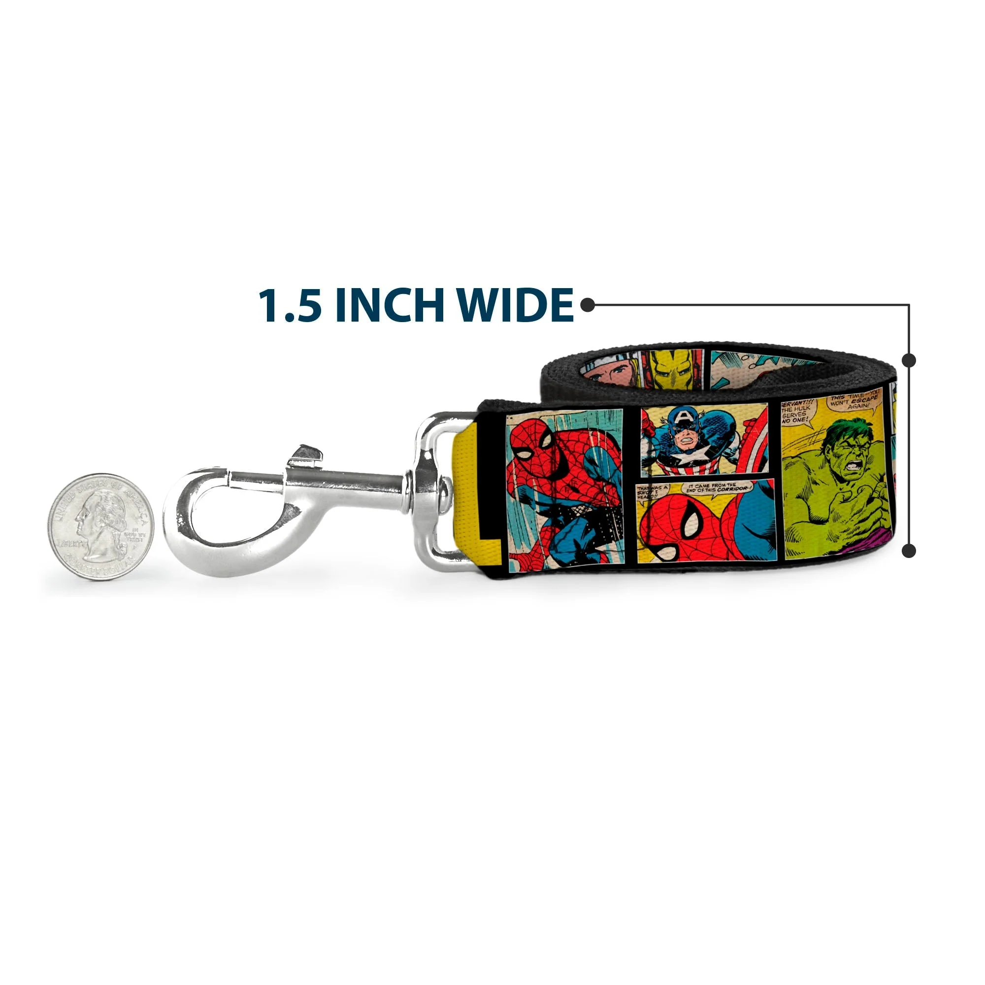 Dog Leash - MARVEL/Retro Comic Panels Black/Yellow - Image 6