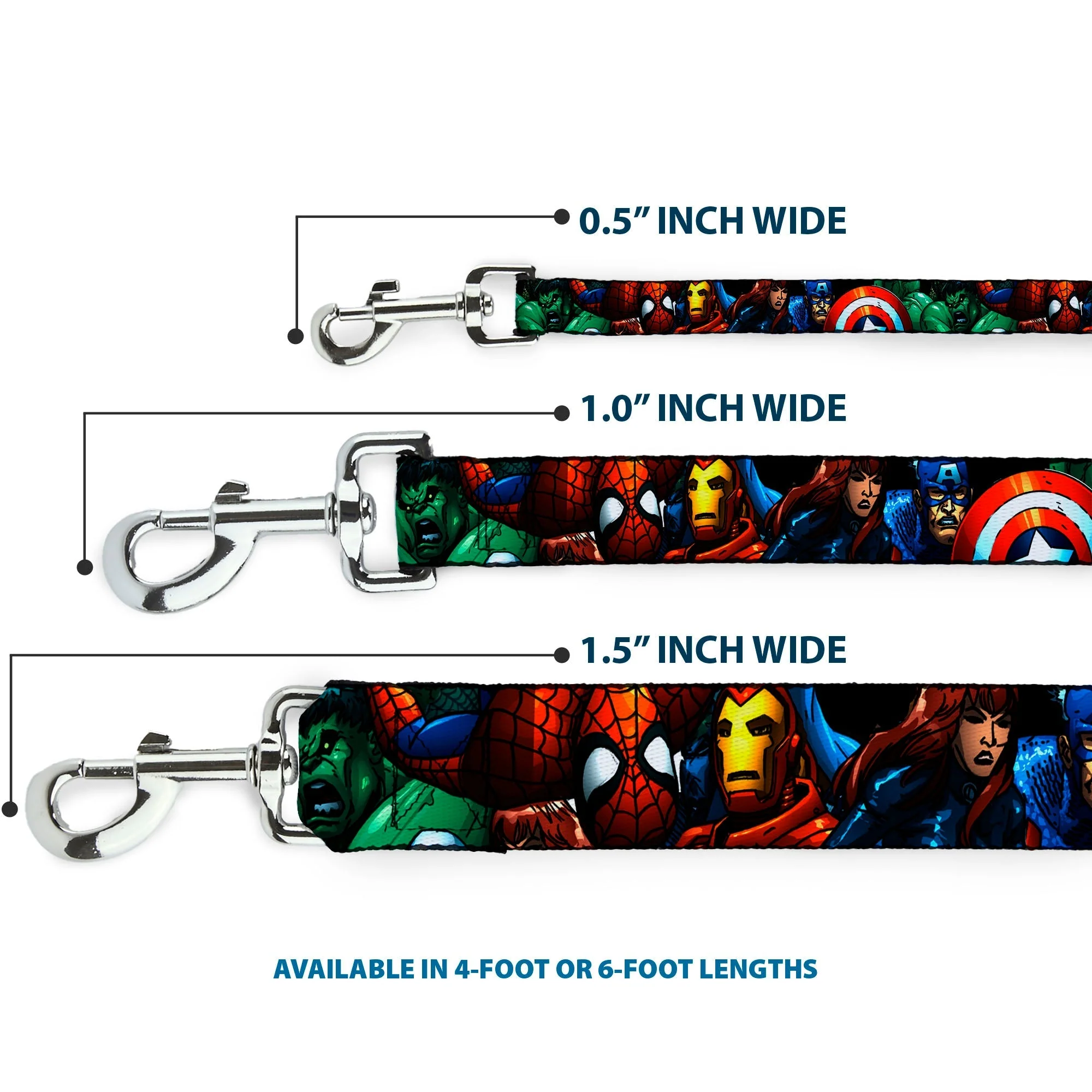 Dog Leash - Marvel Universe Superheroes Stacked - Image 3