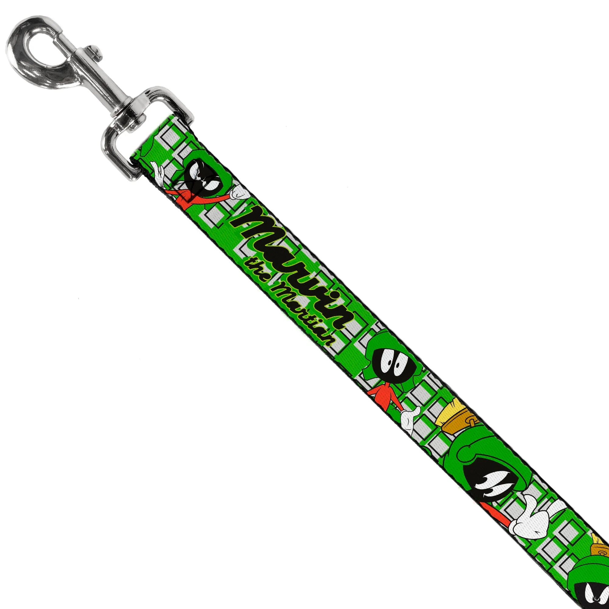 Dog Leash - MARVIN THE MARTIAN w/Poses White/Green - Image 2