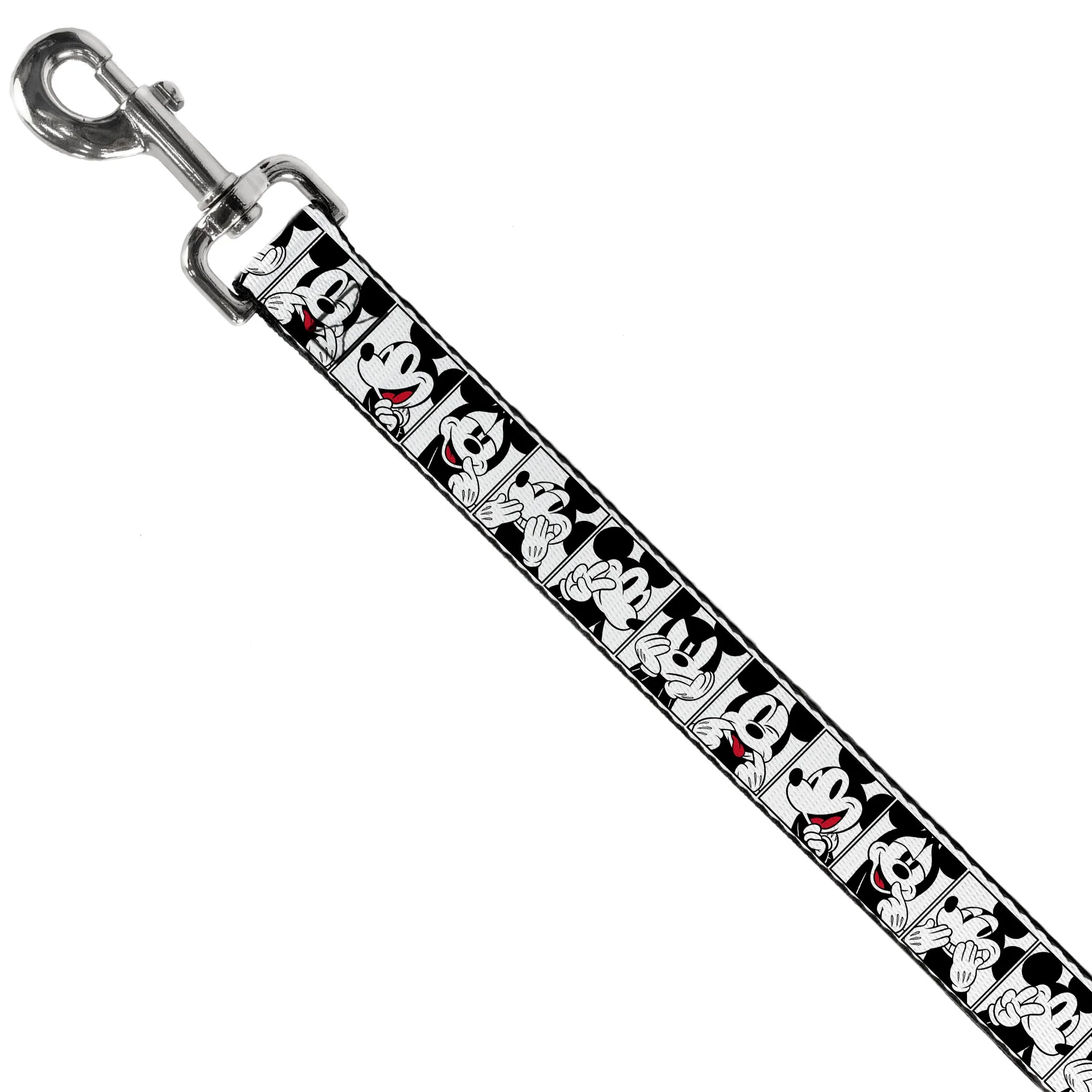Dog Leash - Mickey Mouse Expression Blocks White/Black/Red - Image 2