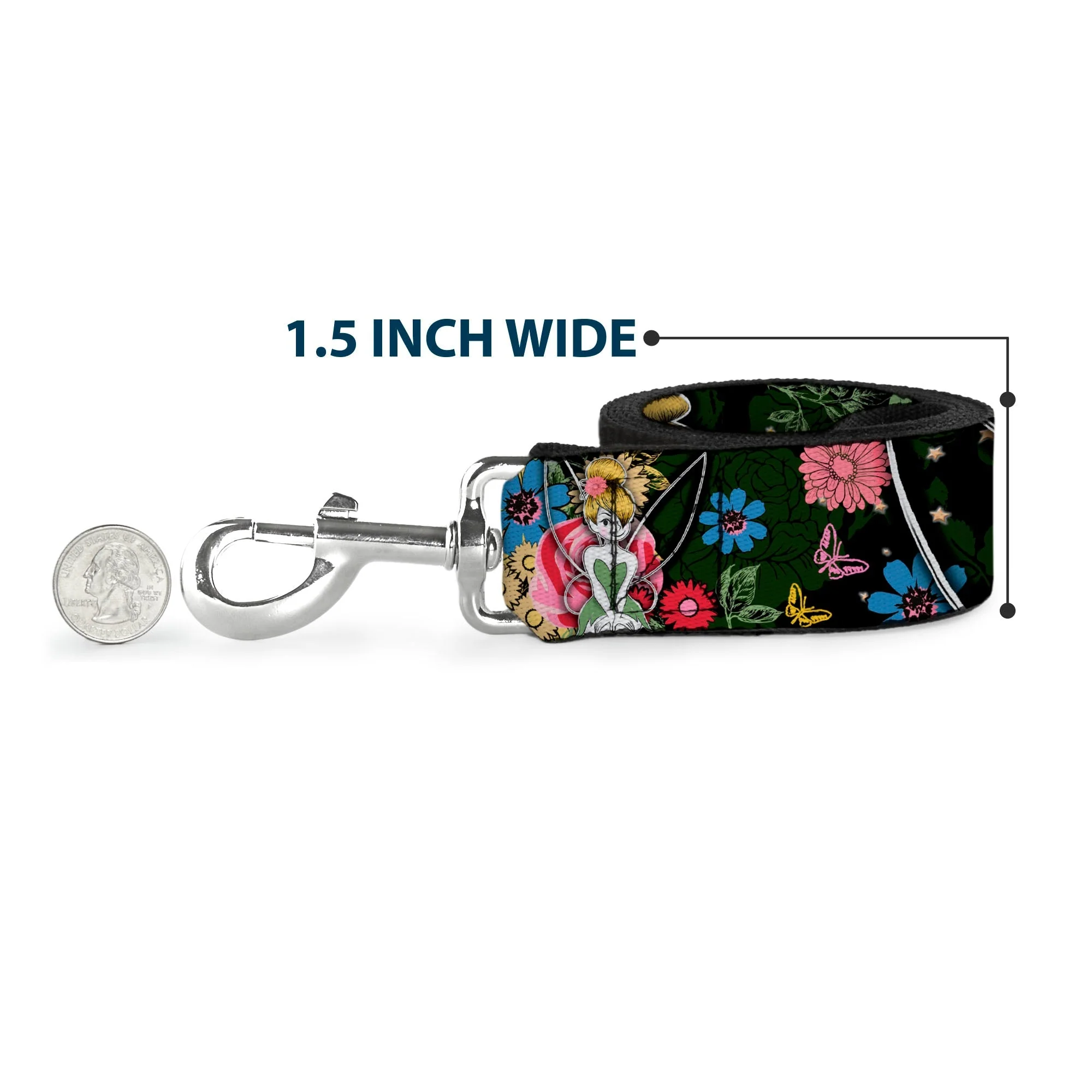 Dog Leash - Moana Hugging Pua Pose and Tropical Flora Beige - Image 6