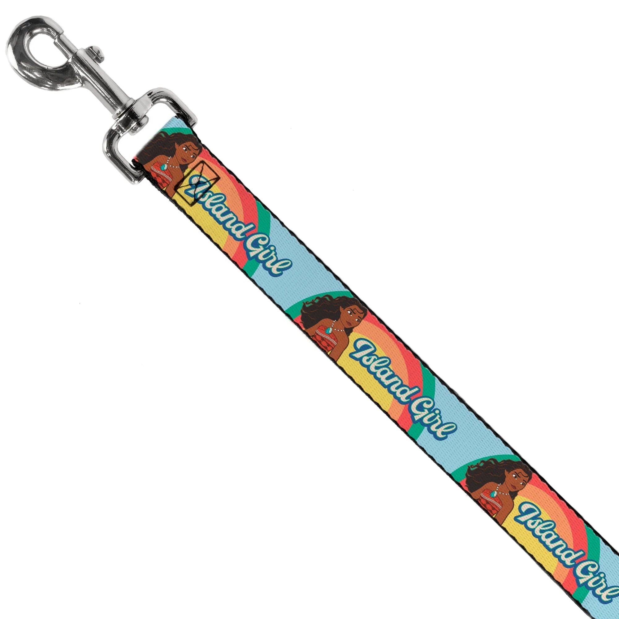 Dog Leash - Moana ISLAND GIRL Rainbow Pose Blue/Multi Color - Image 2