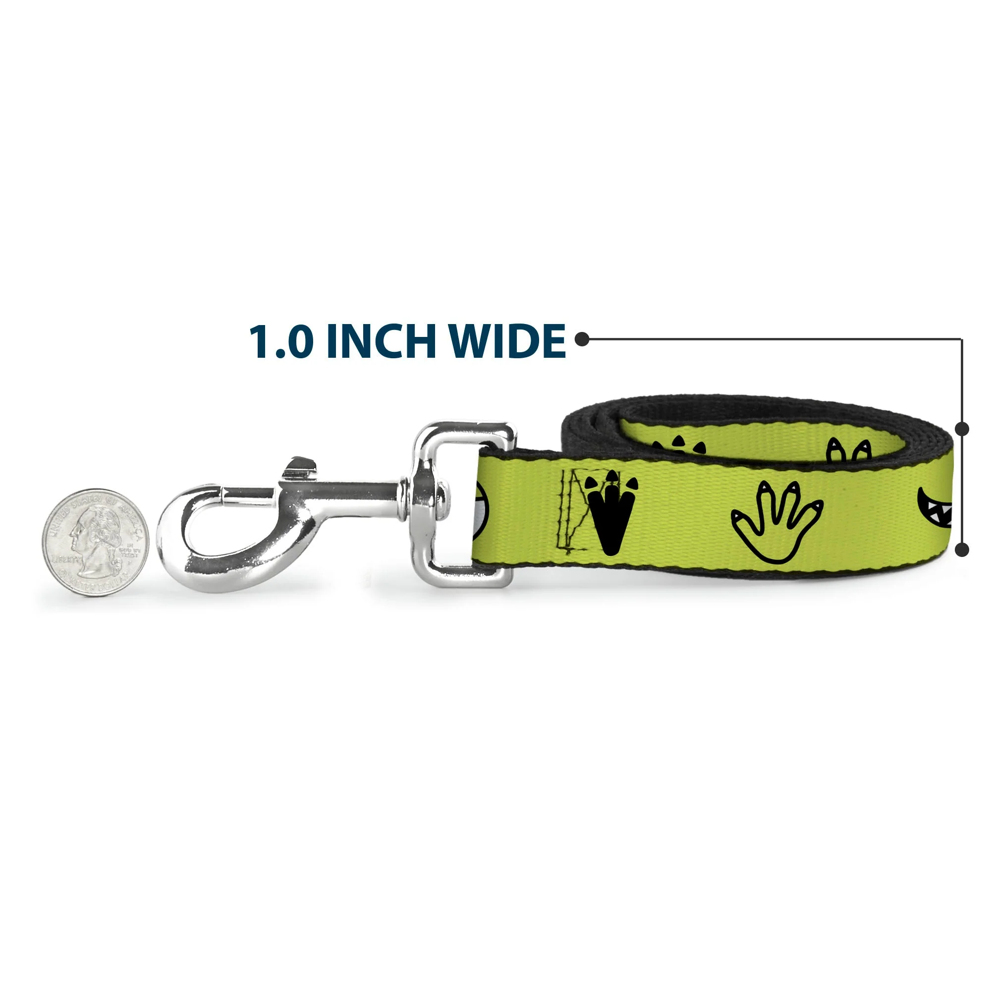 Dog Leash - Monsters Inc. Mike 4-Icons Greens/Black/White - Image 5