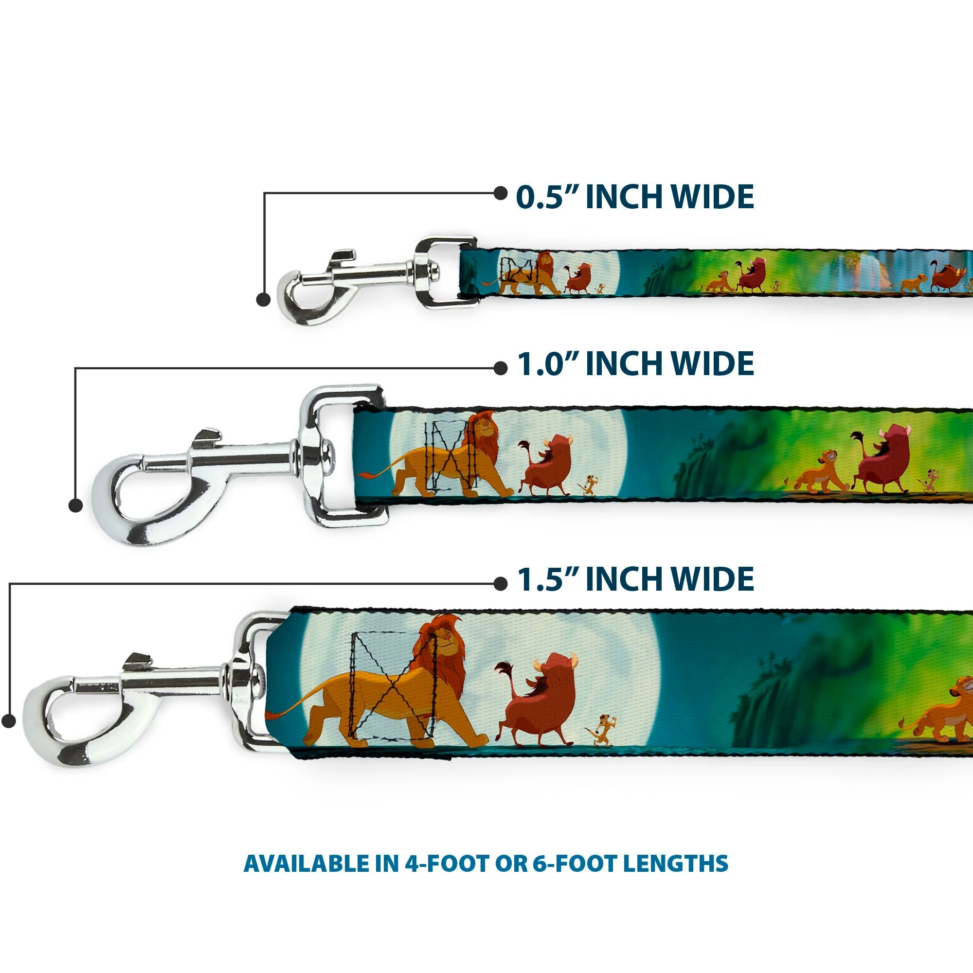 Dog Leash - Mufasa & Simba JUST CANT WAIT TO BE KING/Family Silhouette - Image 3