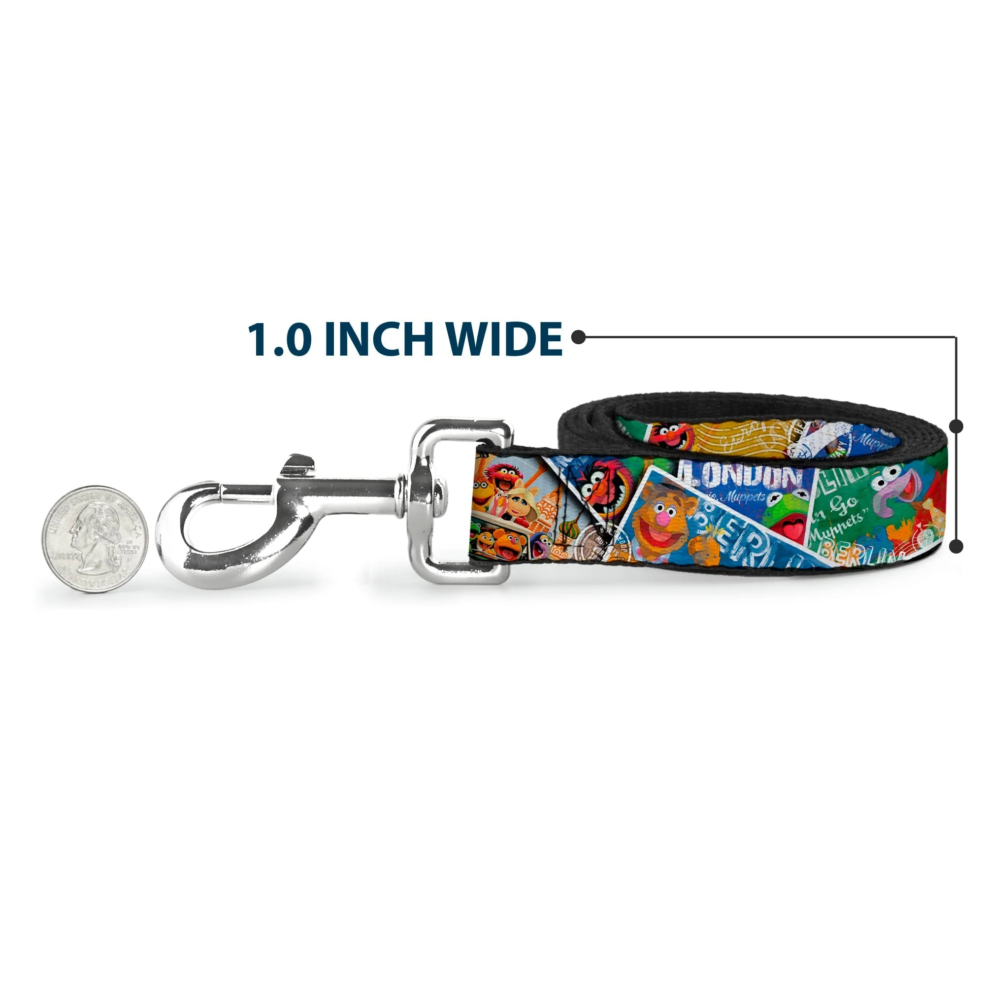 Dog Leash - Muppets Postage Stamps Stacked - Image 5