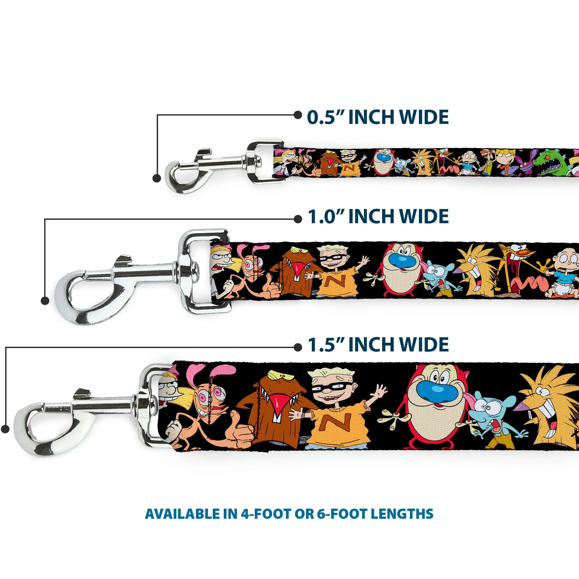 Dog Leash - Nick 90's 13-Character Poses Black - Image 3