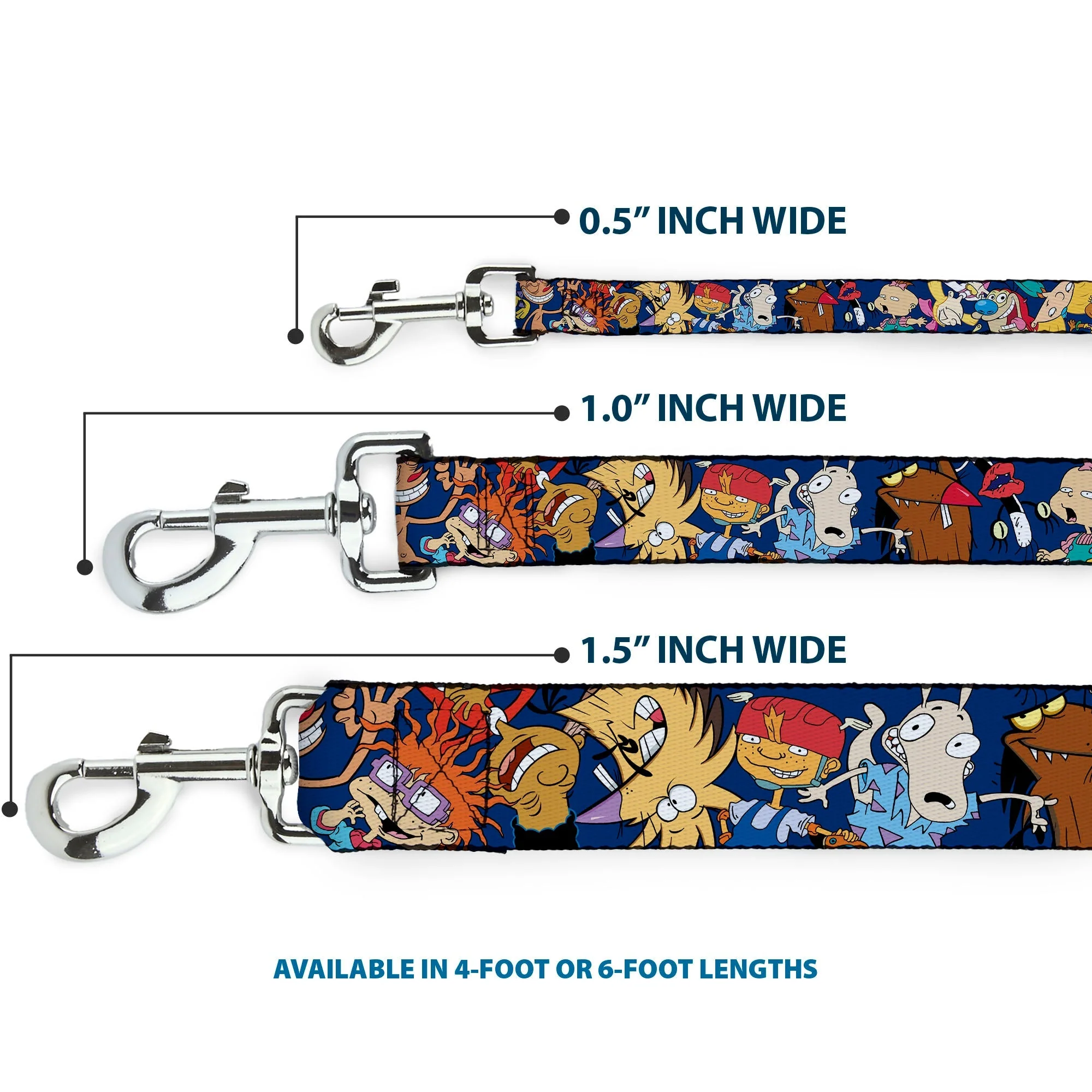 Dog Leash - Nick 90's Rewind 16-Character Poses Navy Blue - Image 3