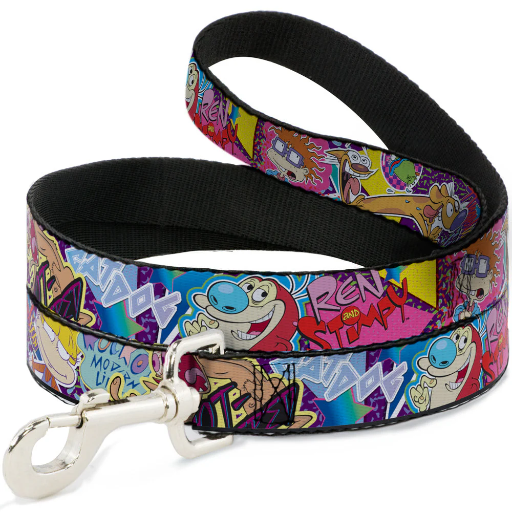 Dog Leash - Nick 90s Rewind 7-Character/4-Logo Collage
