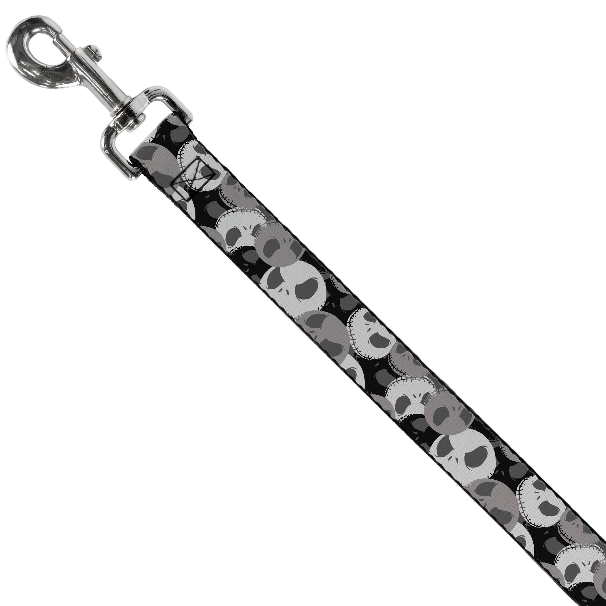 Dog Leash - Nightmare Before Christmas Jack Expression Stacked Black/Grays - Image 2