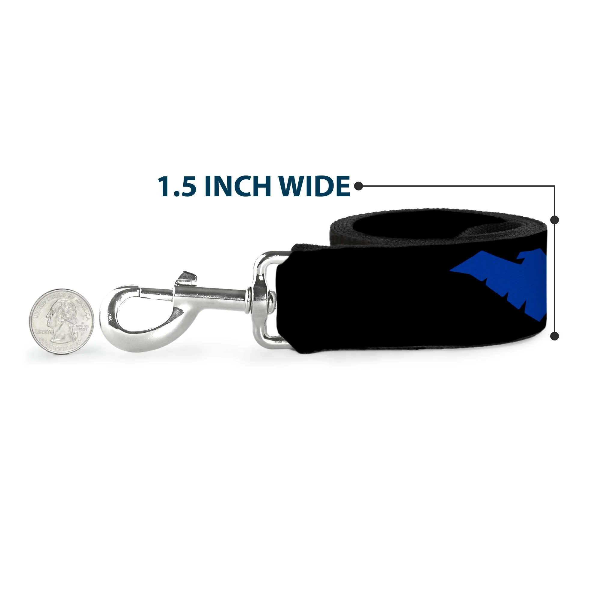 Dog Leash - Nightwing Logo Black/Blue - Image 6
