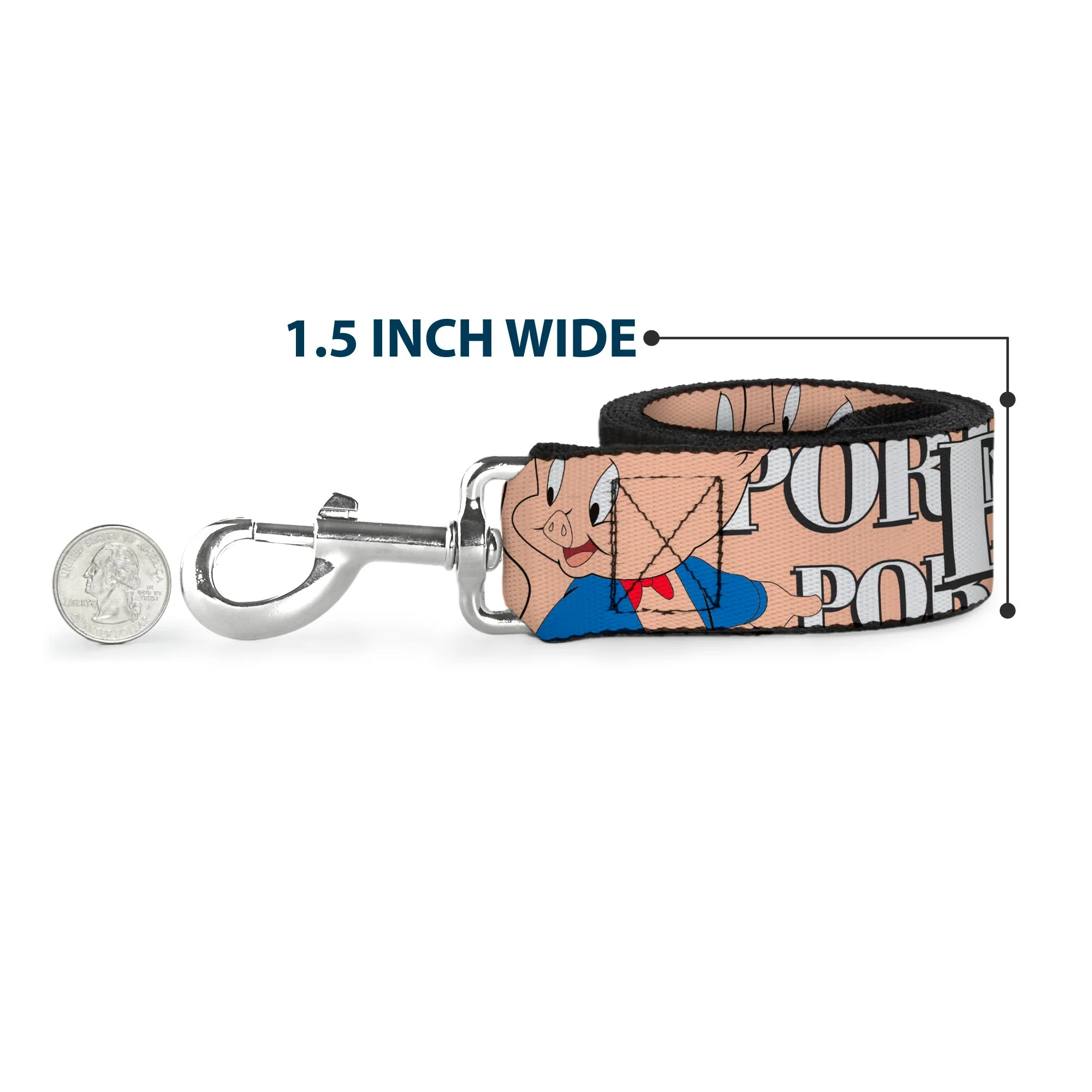 Dog Leash - PORKY PIG w/Poses Pink - Image 6