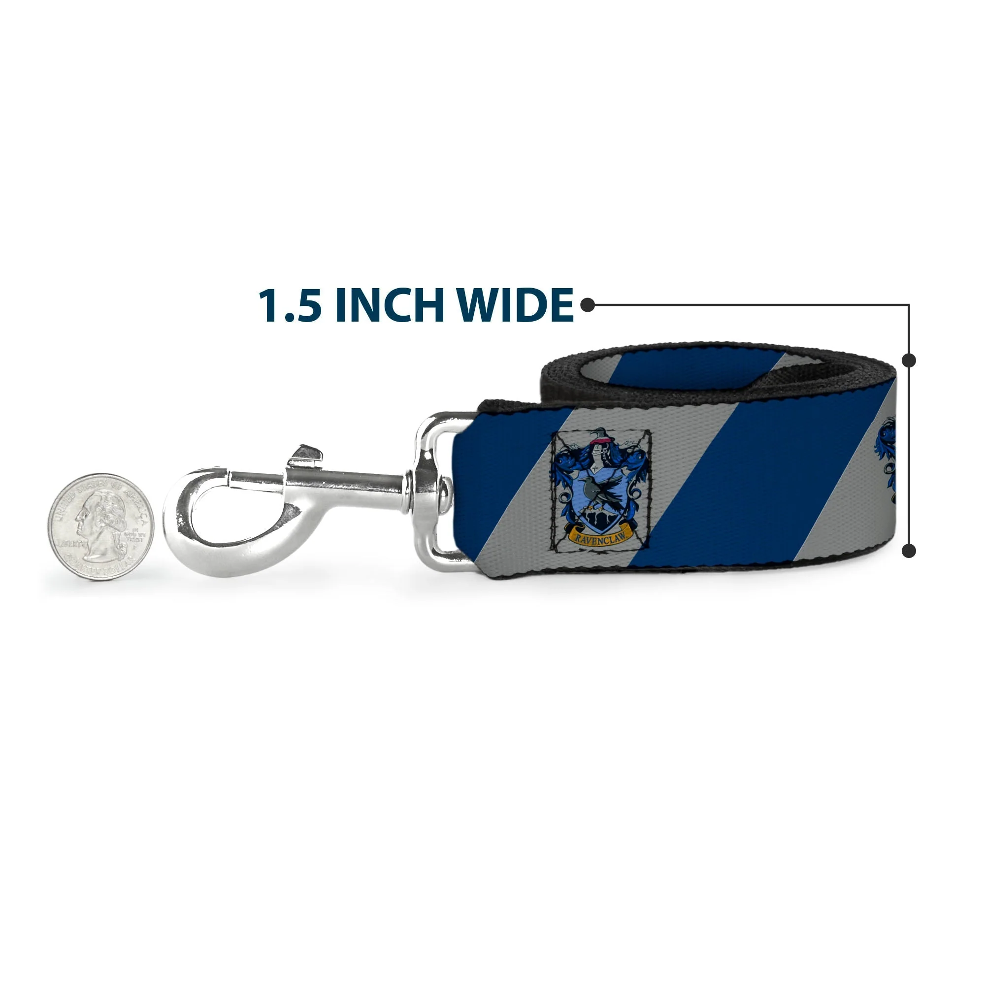 Dog Leash - RAVENCLAW Crest Diagonal Stripe Gray/Blue - Image 6