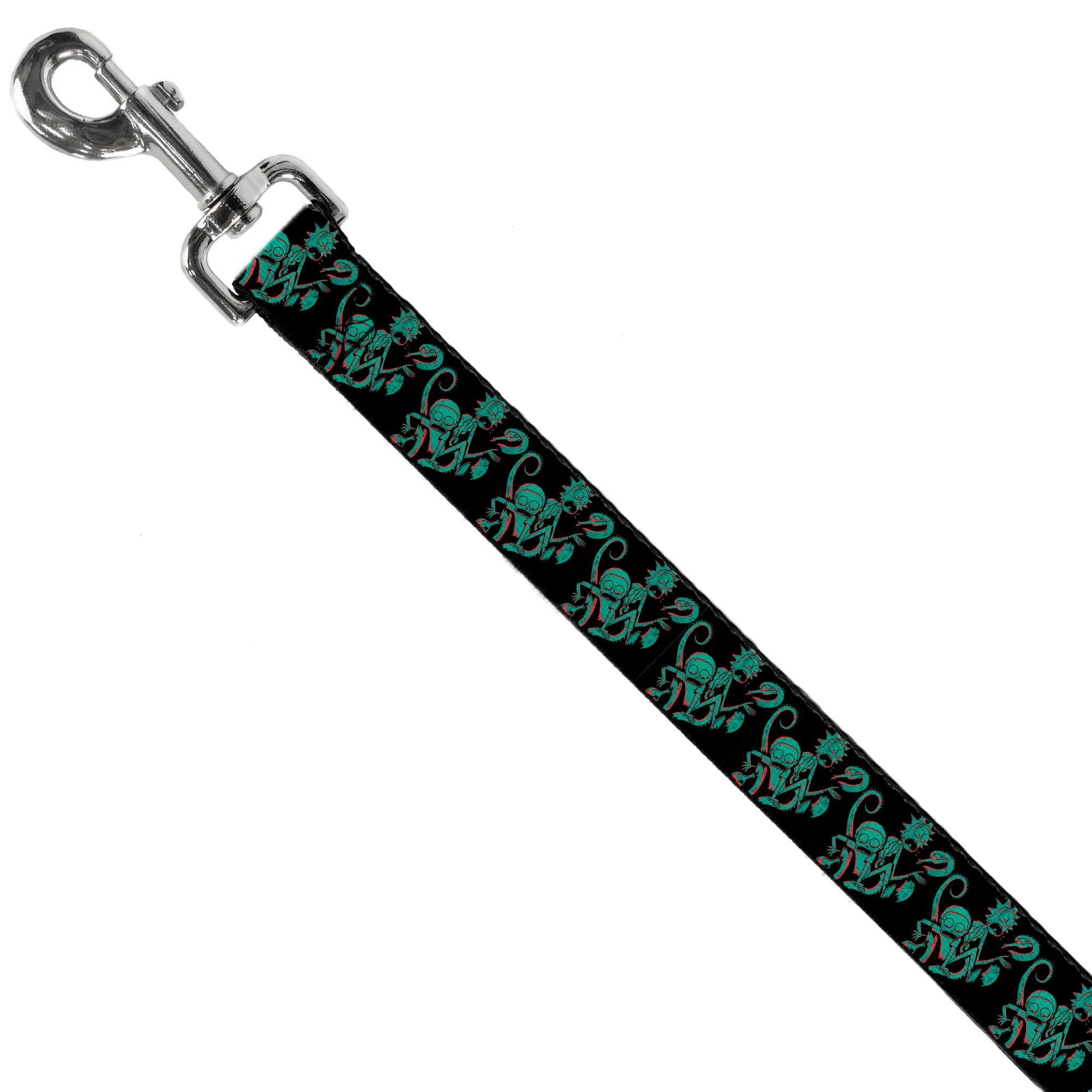 Dog Leash - Rick and Morty Psychedelic Monster Pose Black/Greens - Image 2