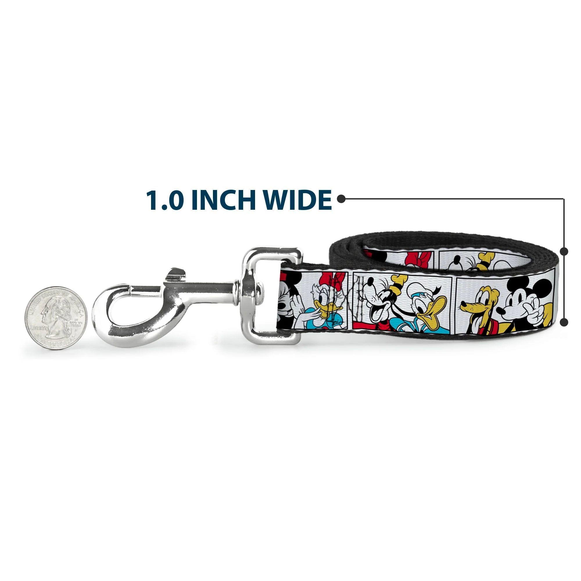 Dog Leash - Sensational Six Buddy Pose Blocks White/Multi Color - Image 5
