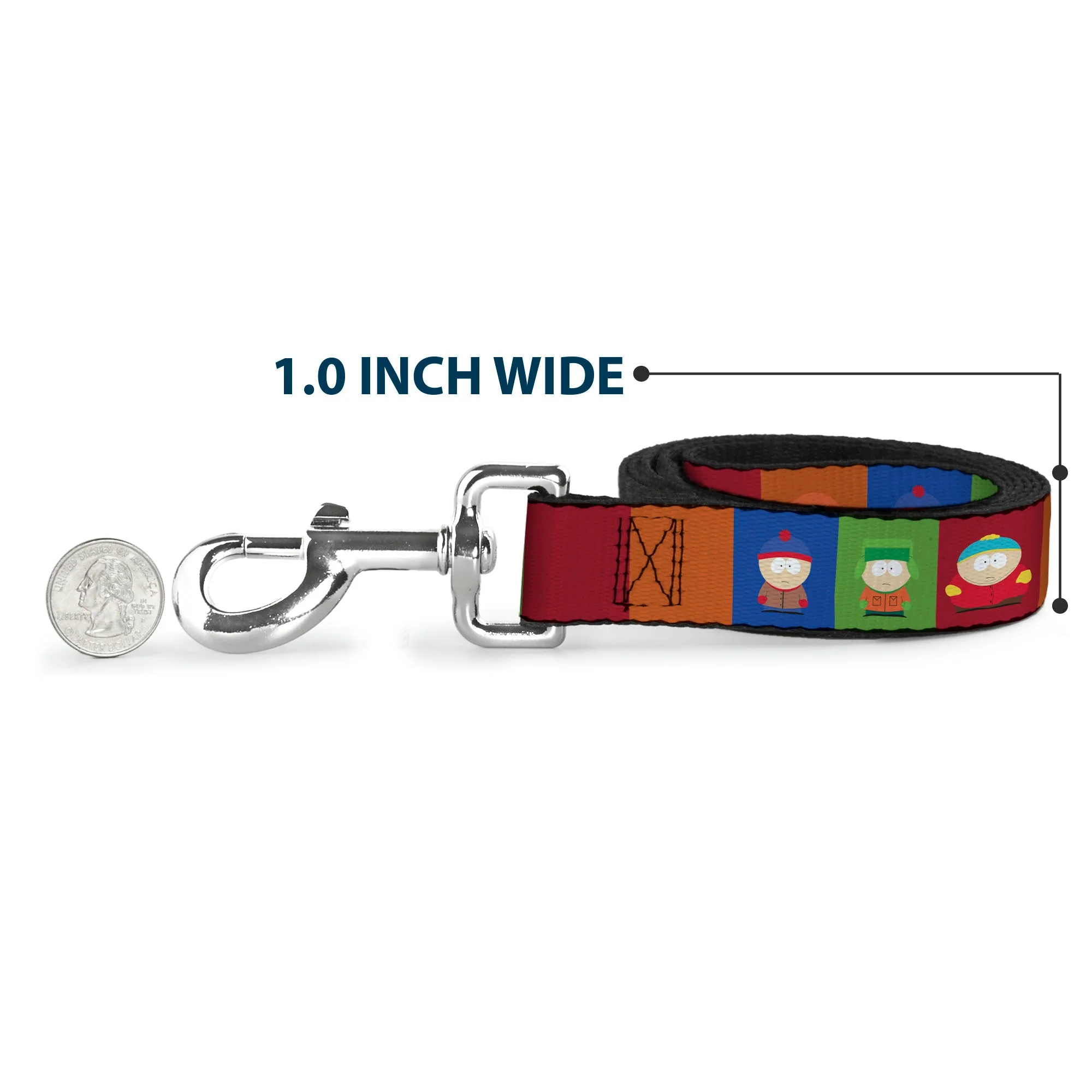 Dog Leash - South Park Boys Pose Blocks Multi Color - Image 5