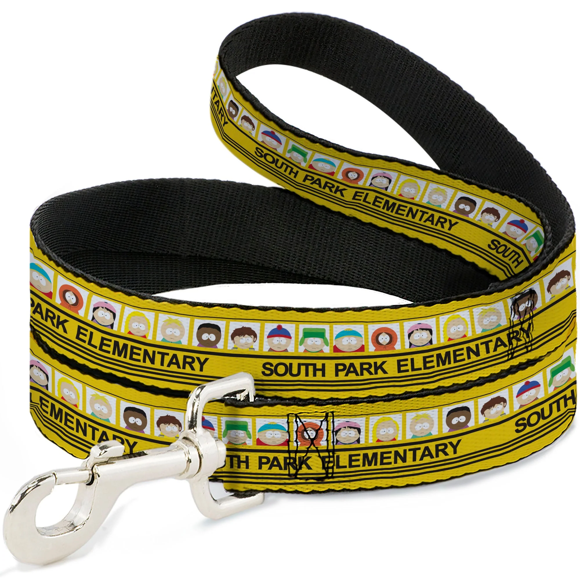 Dog Leash - SOUTH PARK ELEMENTARY School Bus Characters Pose Yellow