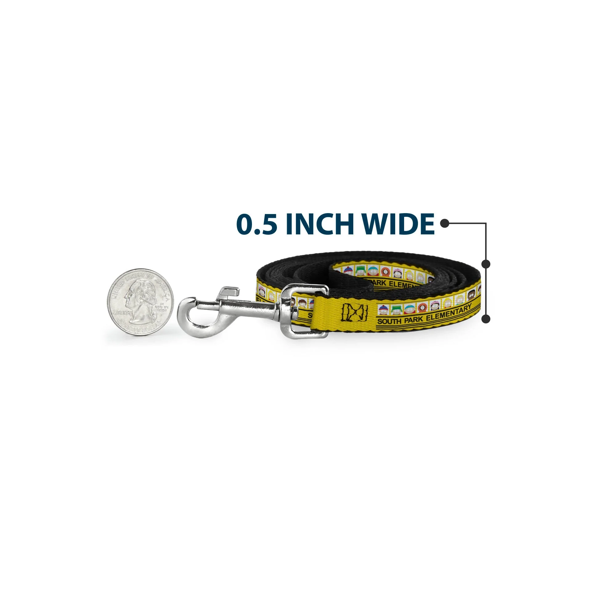 Dog Leash - SOUTH PARK ELEMENTARY School Bus Characters Pose Yellow - Image 4