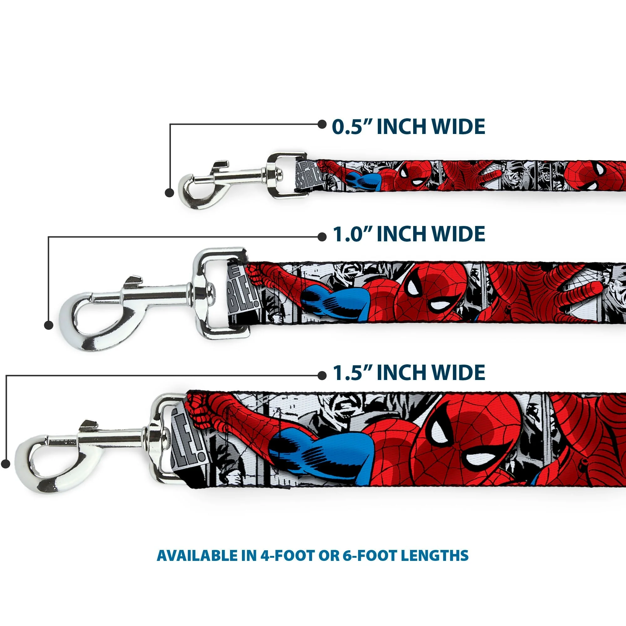 Dog Leash - Spider-Man Action ESCAPE IMPOSSIBLE Gray - Image 3