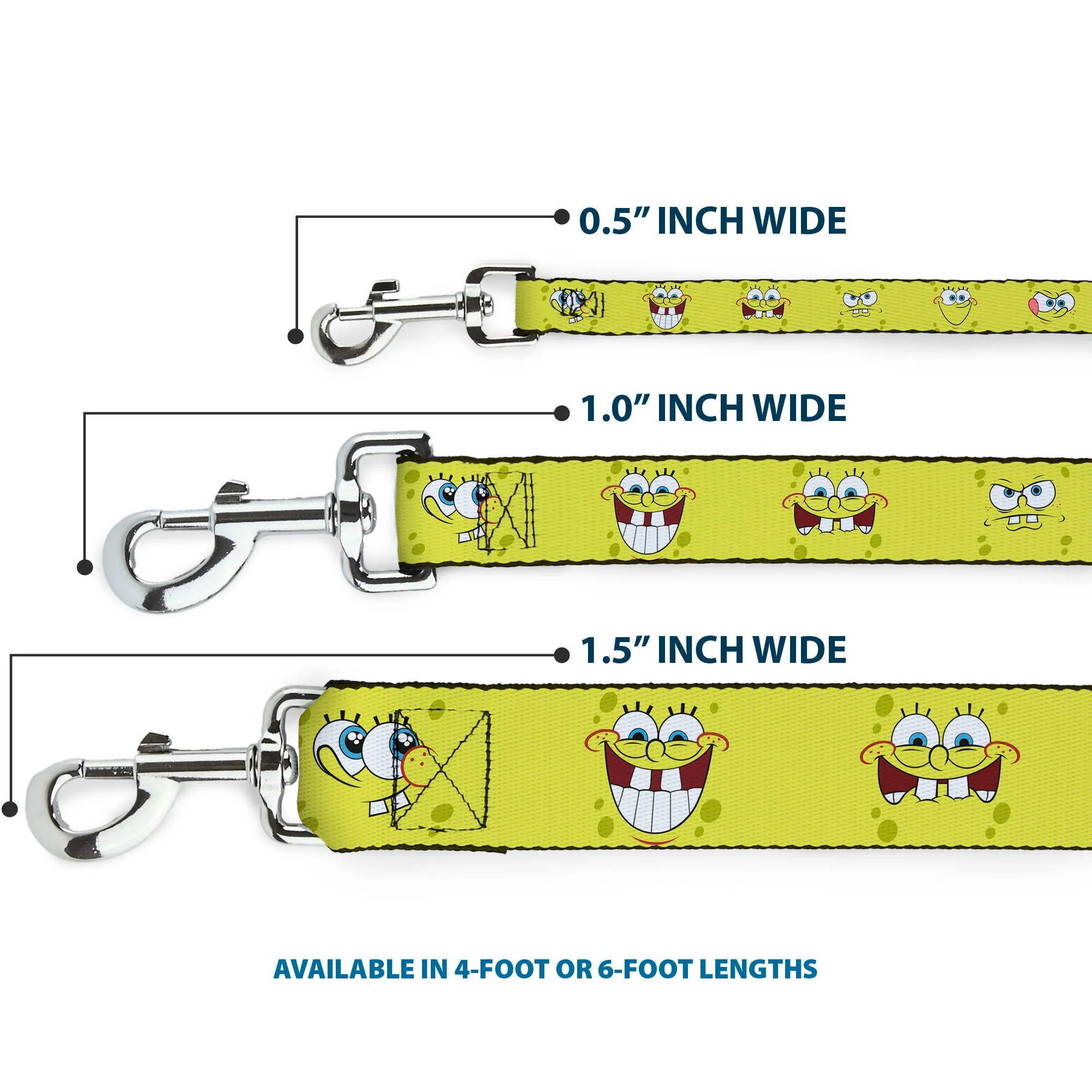 Dog Leash - SpongeBob Expressions Yellow - Image 3