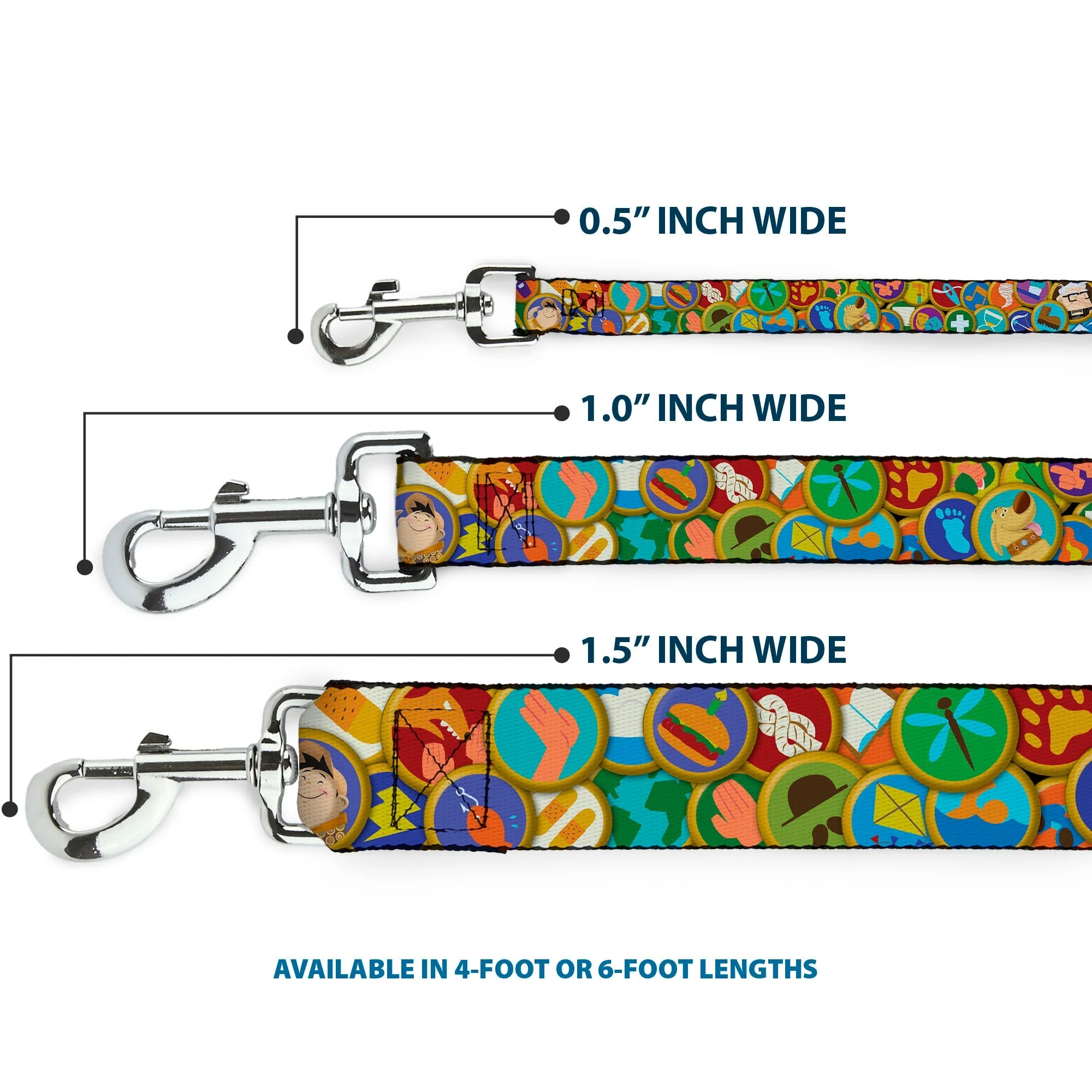 Dog Leash - Stacked Wilderness Explorers Badges - Image 3