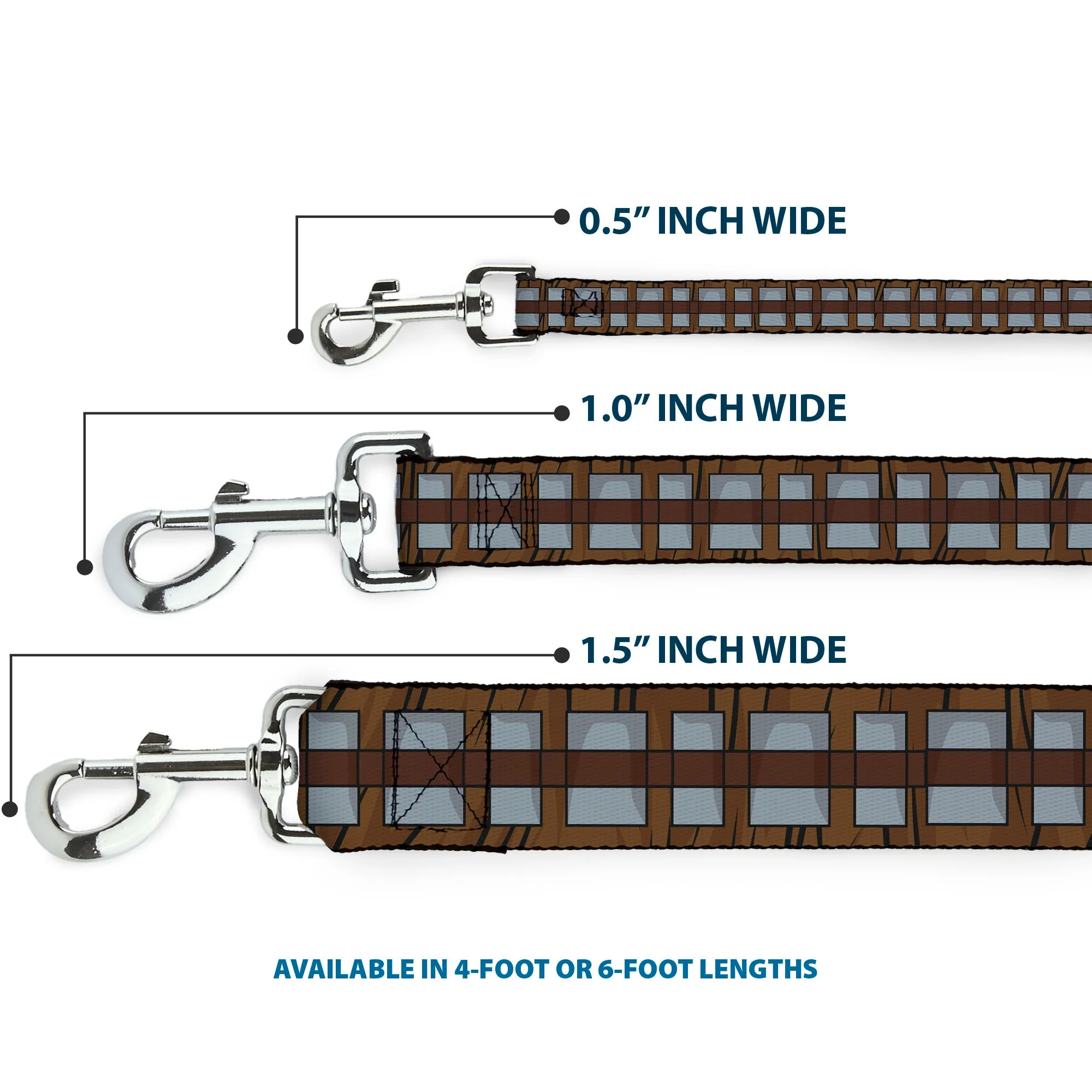 Dog Leash - Star Wars Chewbacca Bandolier Bounding Browns/Gray - Image 3