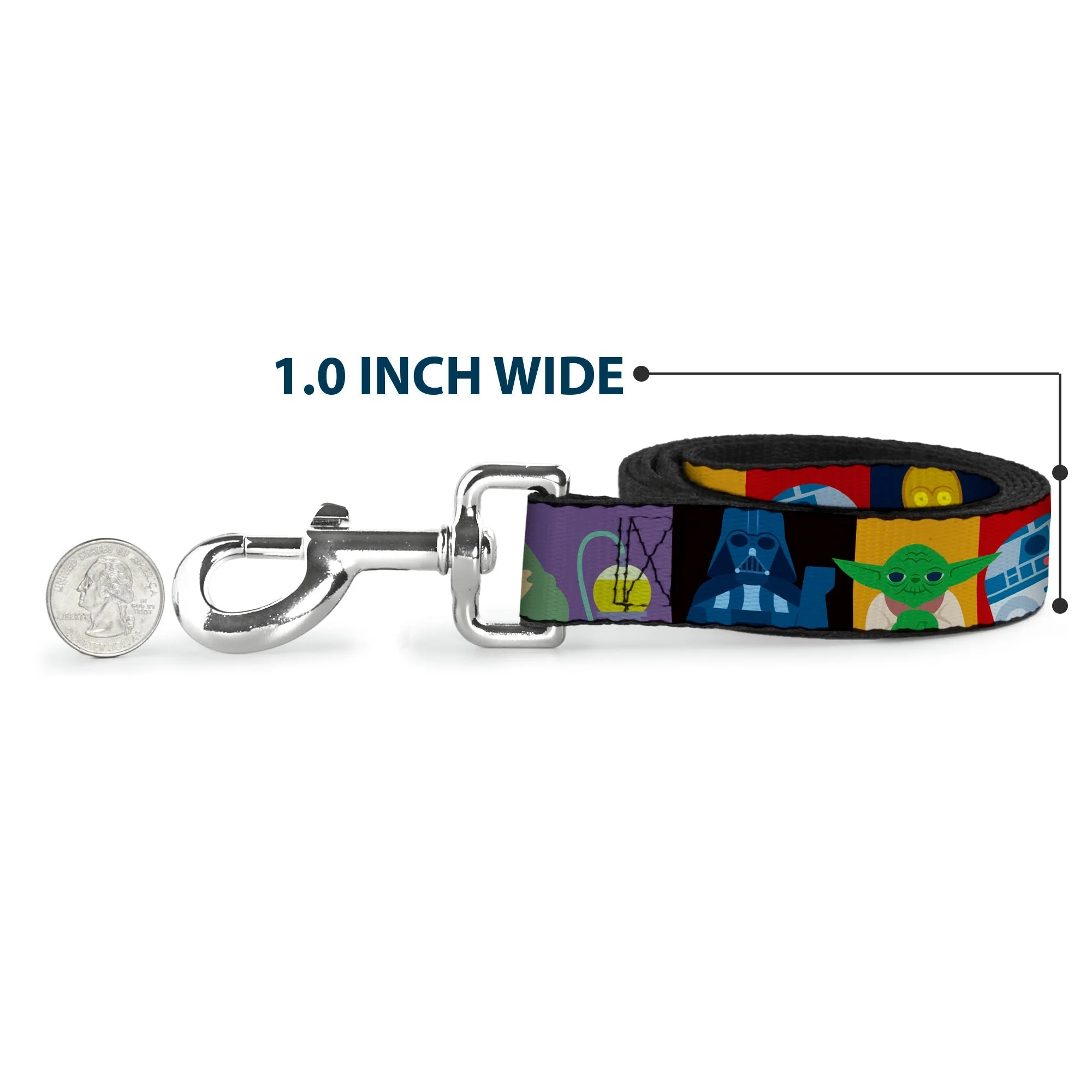 Dog Leash - Star Wars Classic 16-Character Pose Blocks Multi Color - Image 5