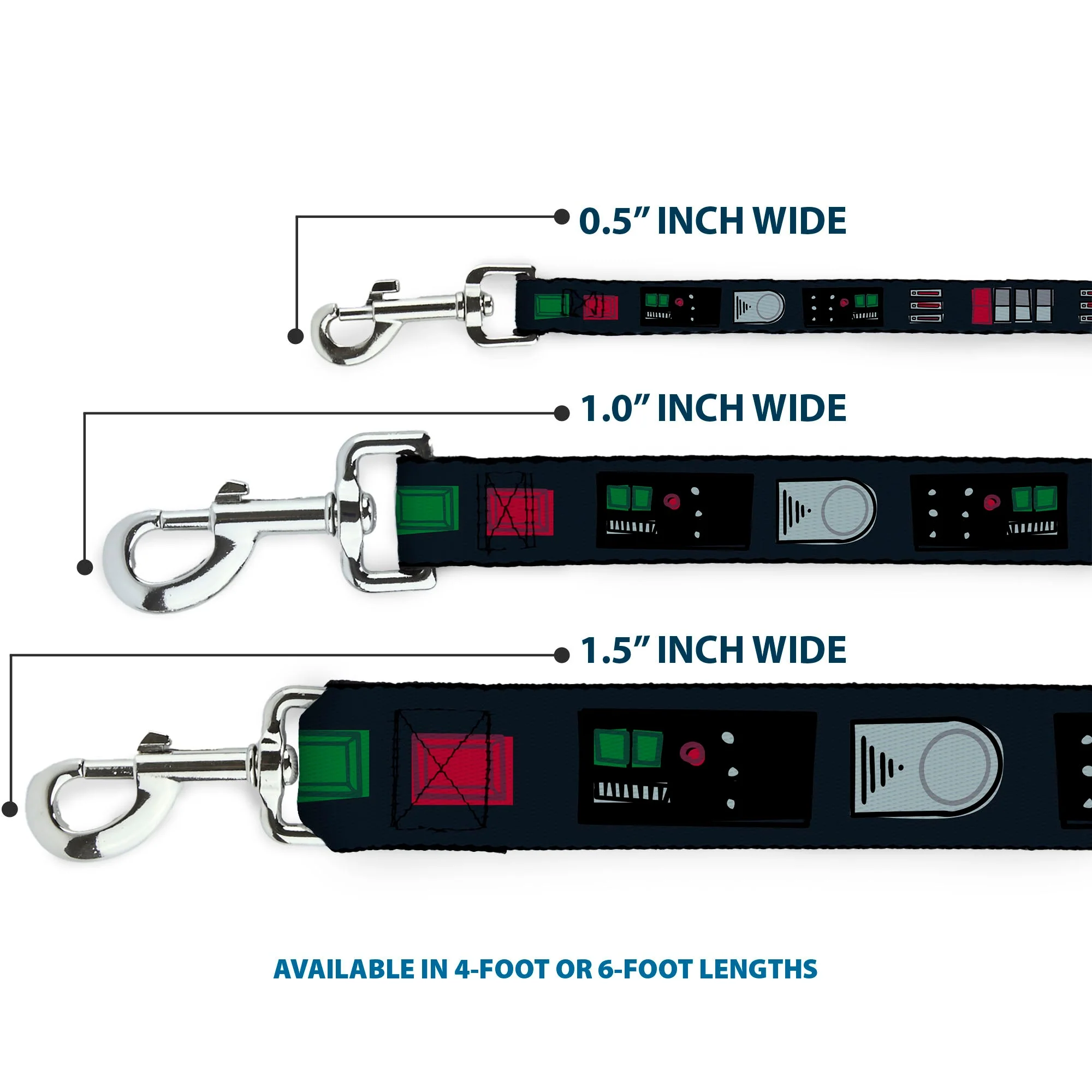 Dog Leash - Star Wars Darth Vader Utility Belt Bounding3 Black/Grays/Reds/Greens - Image 3