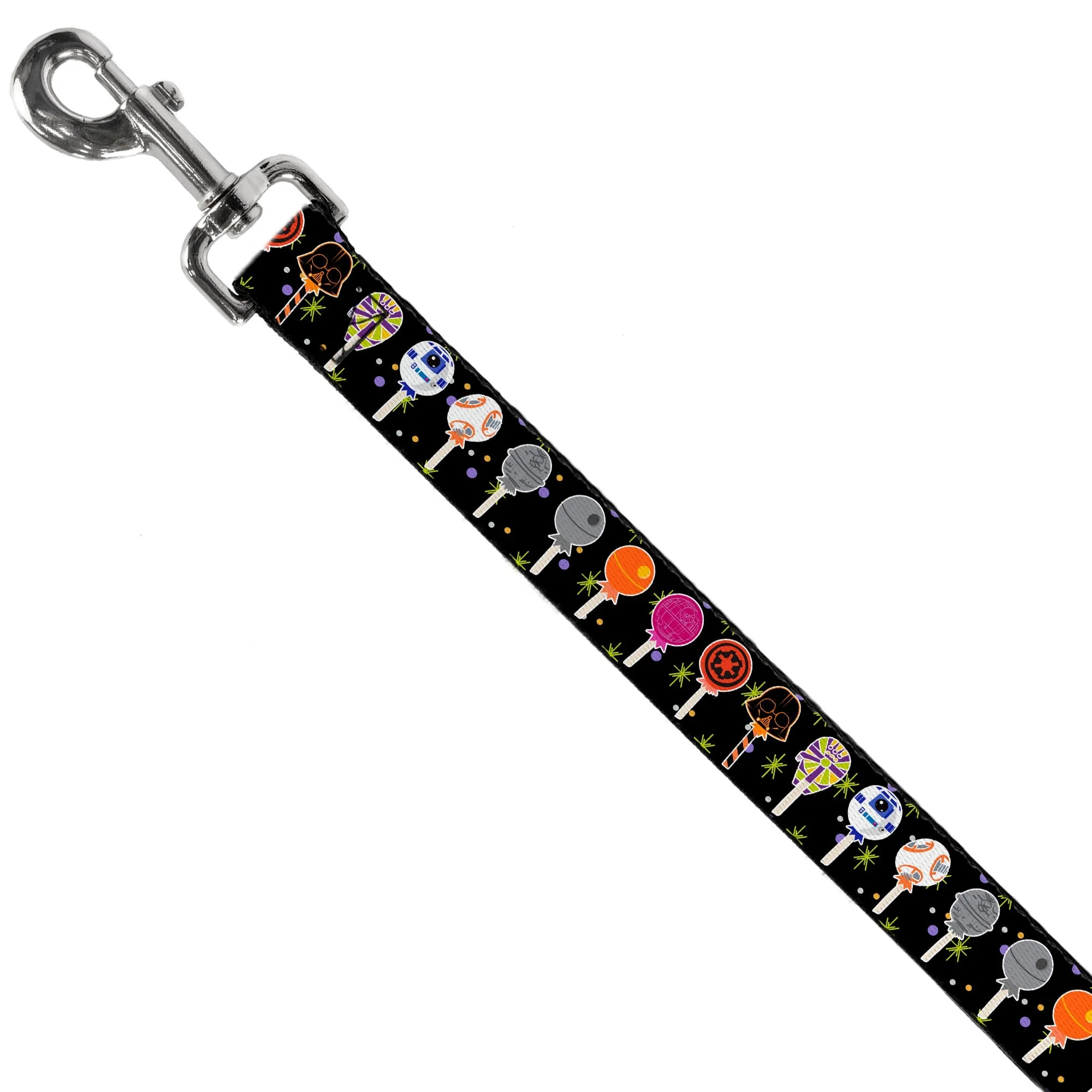 Dog Leash - Star Wars Festive Lollipop Icons Black/Multi Color - Image 2