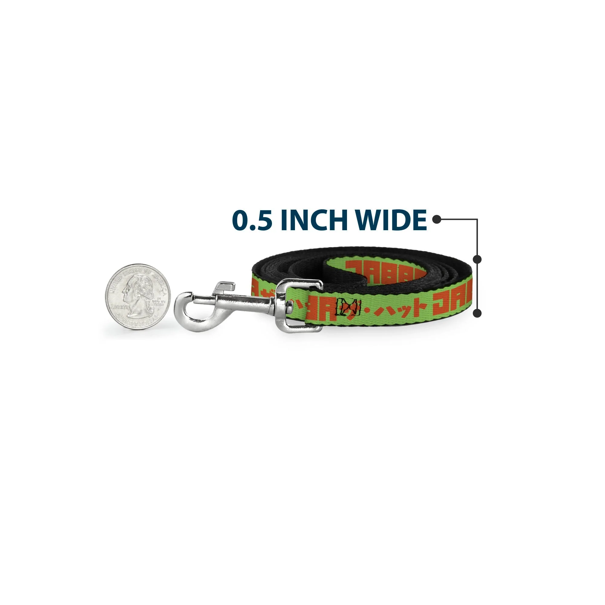 Dog Leash - Star Wars JABBA THE HUTT Text and Characters Green/Orange - Image 4