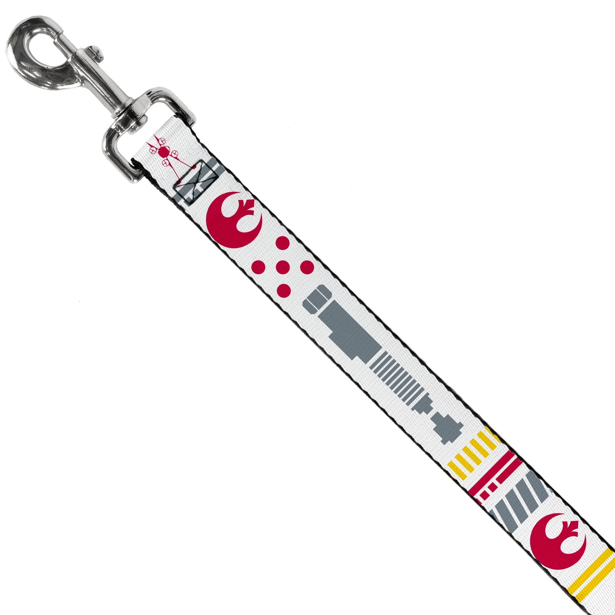 Dog Leash - Star Wars REBEL PILOT Rebel Alliance Insignia/Lightsaber/X-Wing Fighter White/Red/Yellow/Gray - Image 2