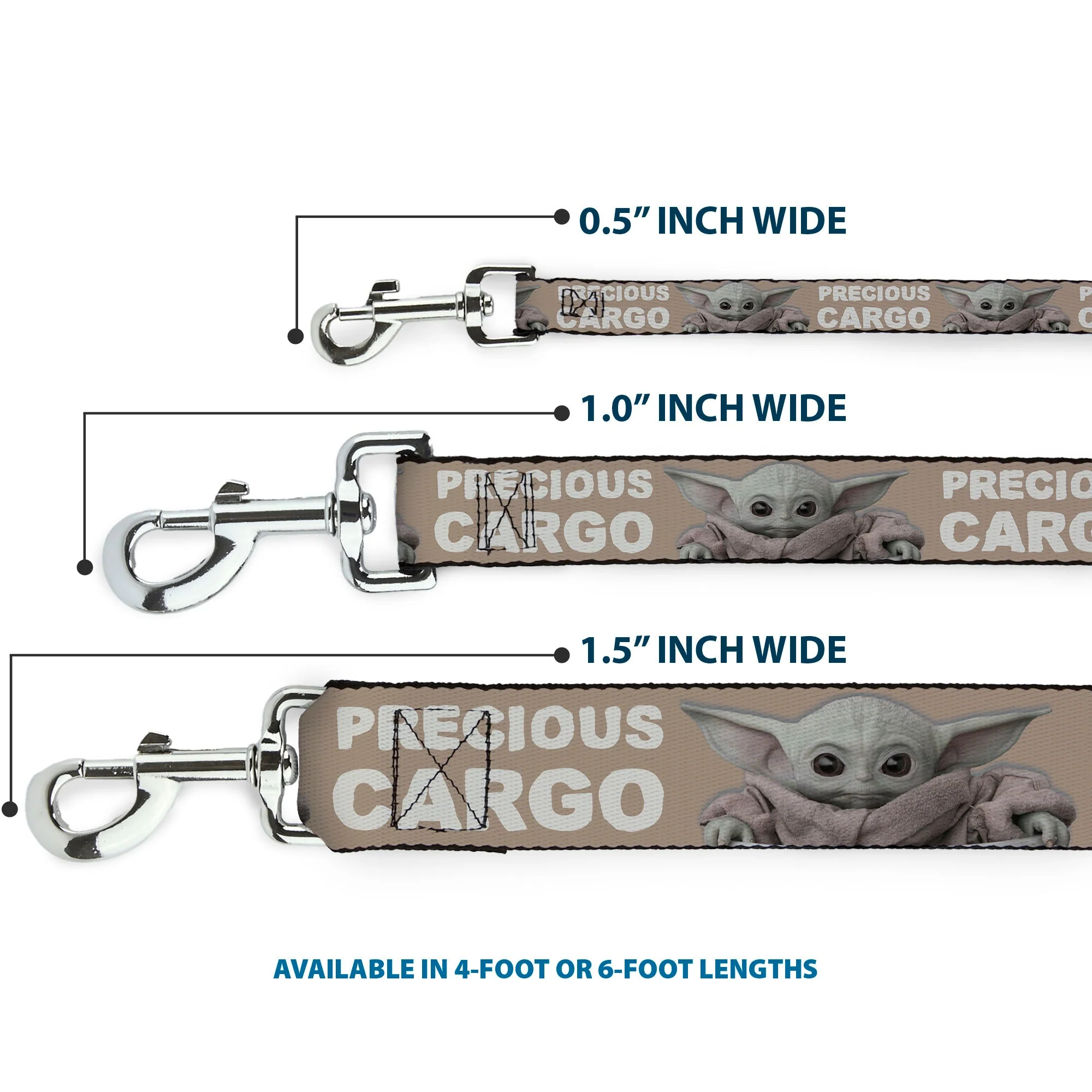 Dog Leash - Star Wars The Child Sitting Pose PRECIOUS CARGO Tan/White - Image 3