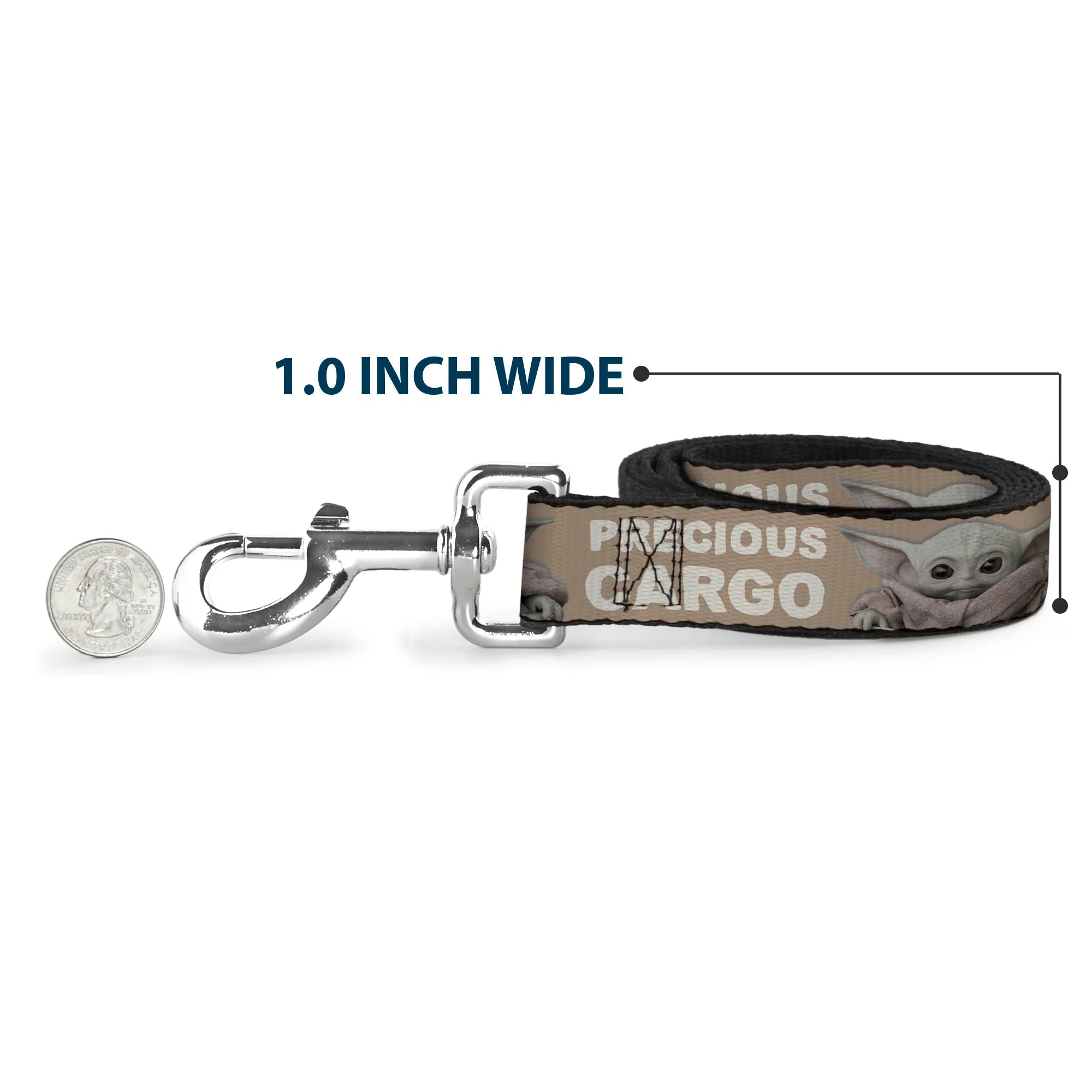 Dog Leash - Star Wars The Child Sitting Pose PRECIOUS CARGO Tan/White - Image 5