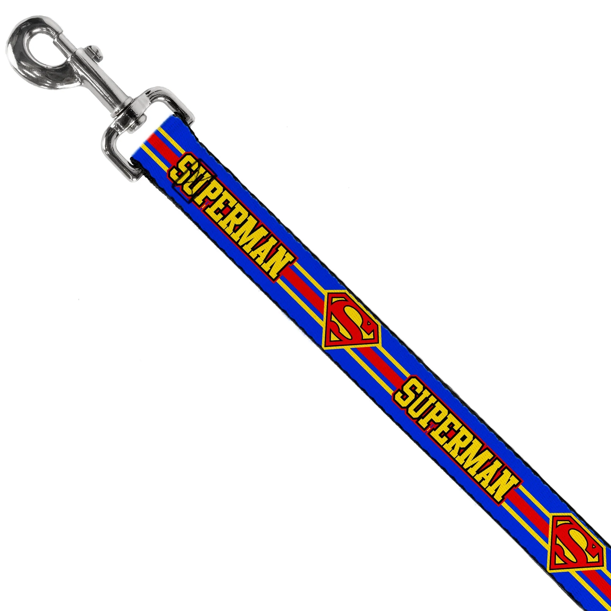 Dog Leash - SUPERMAN/Shield Stripe Blue/Yellow/Red - Image 2