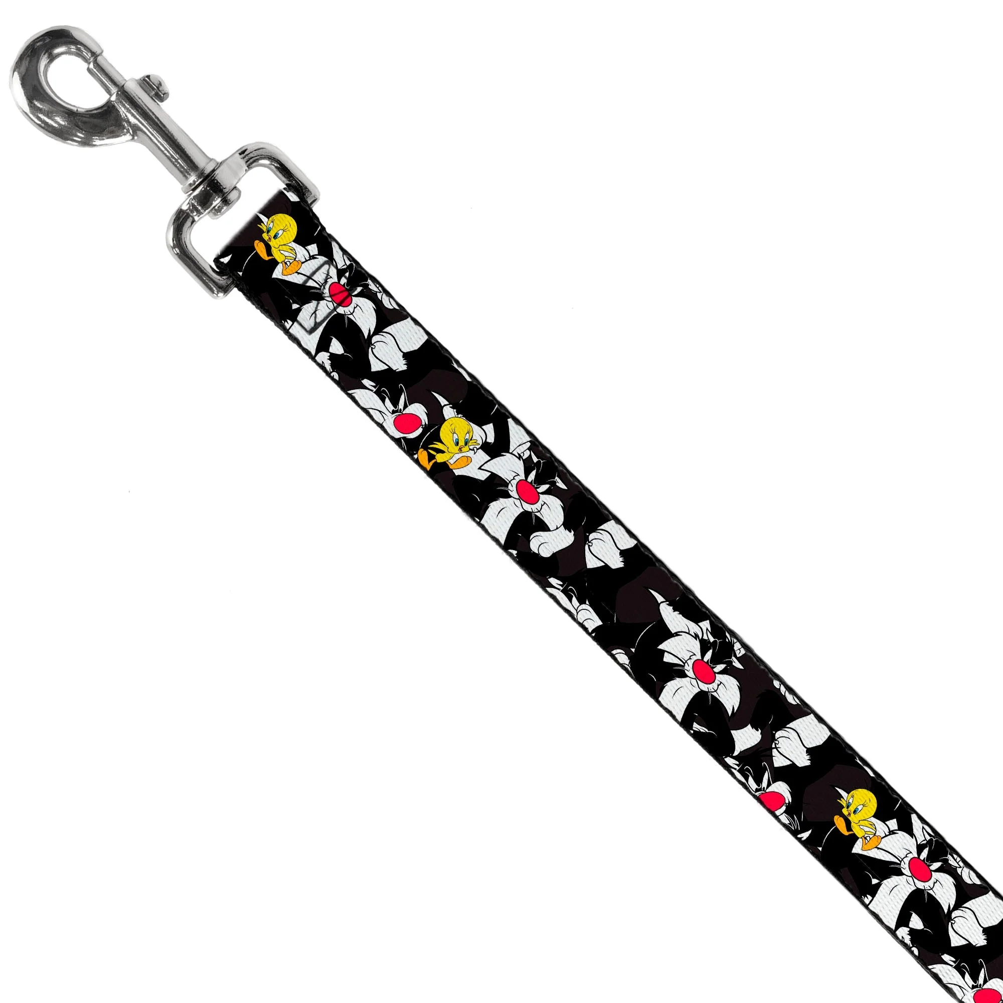 Dog Leash - Sylvester and Tweety Poses Scattered Charcoal - Image 2