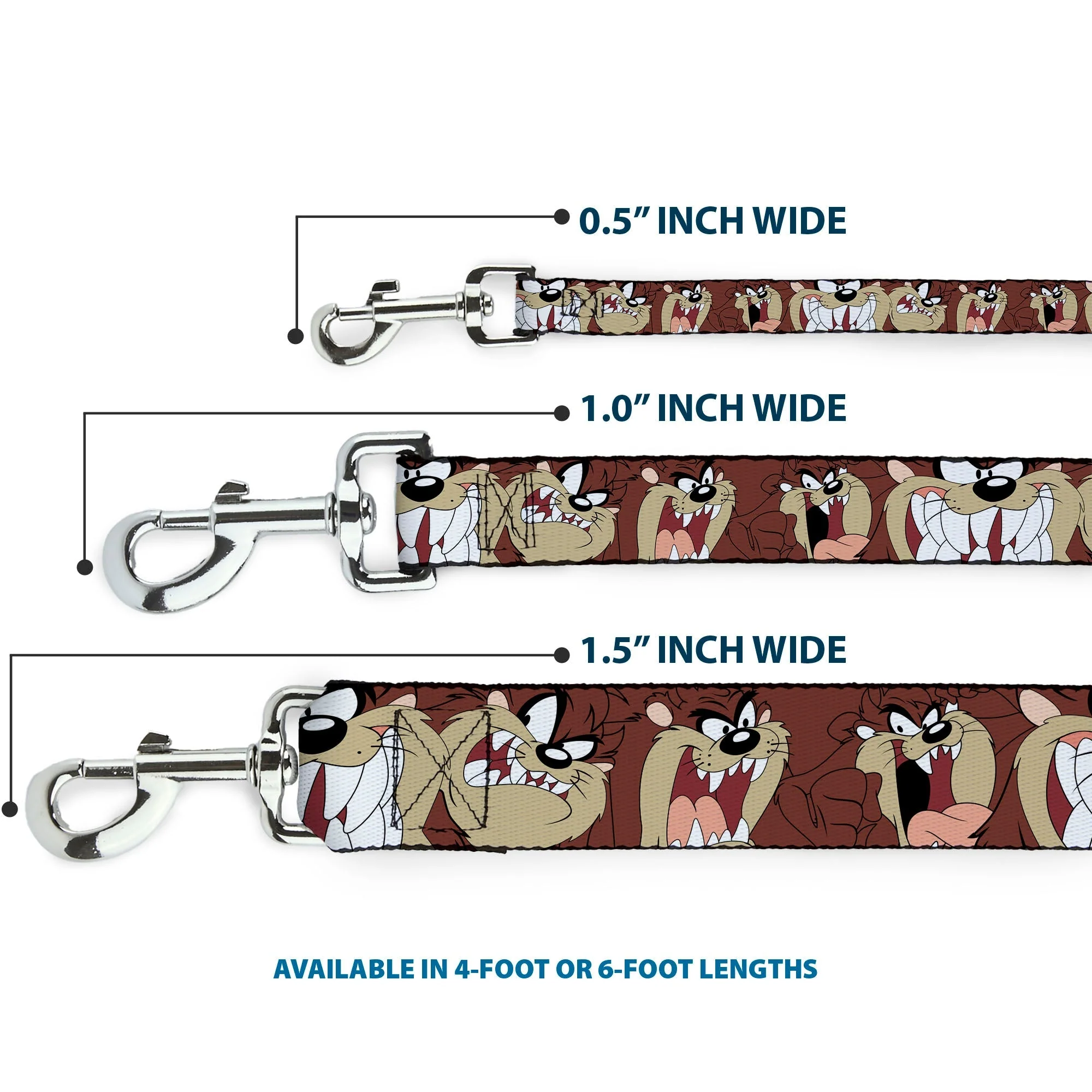 Dog Leash - Tasmanian Devil Expressions Brown - Image 3