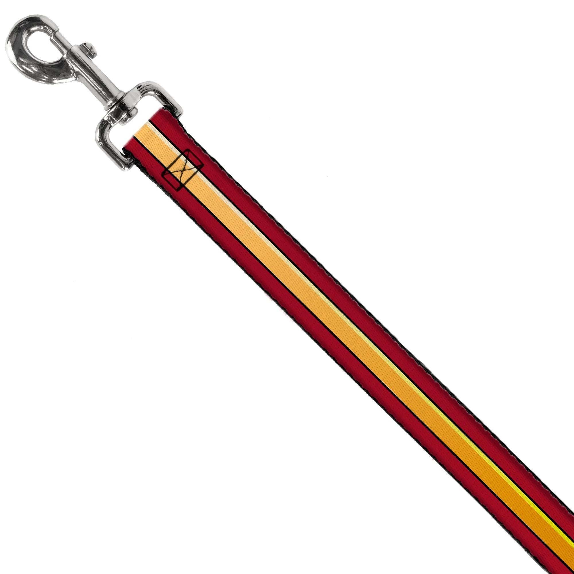 Dog Leash - The Flash Stripe Burgundy/Gold - Image 2
