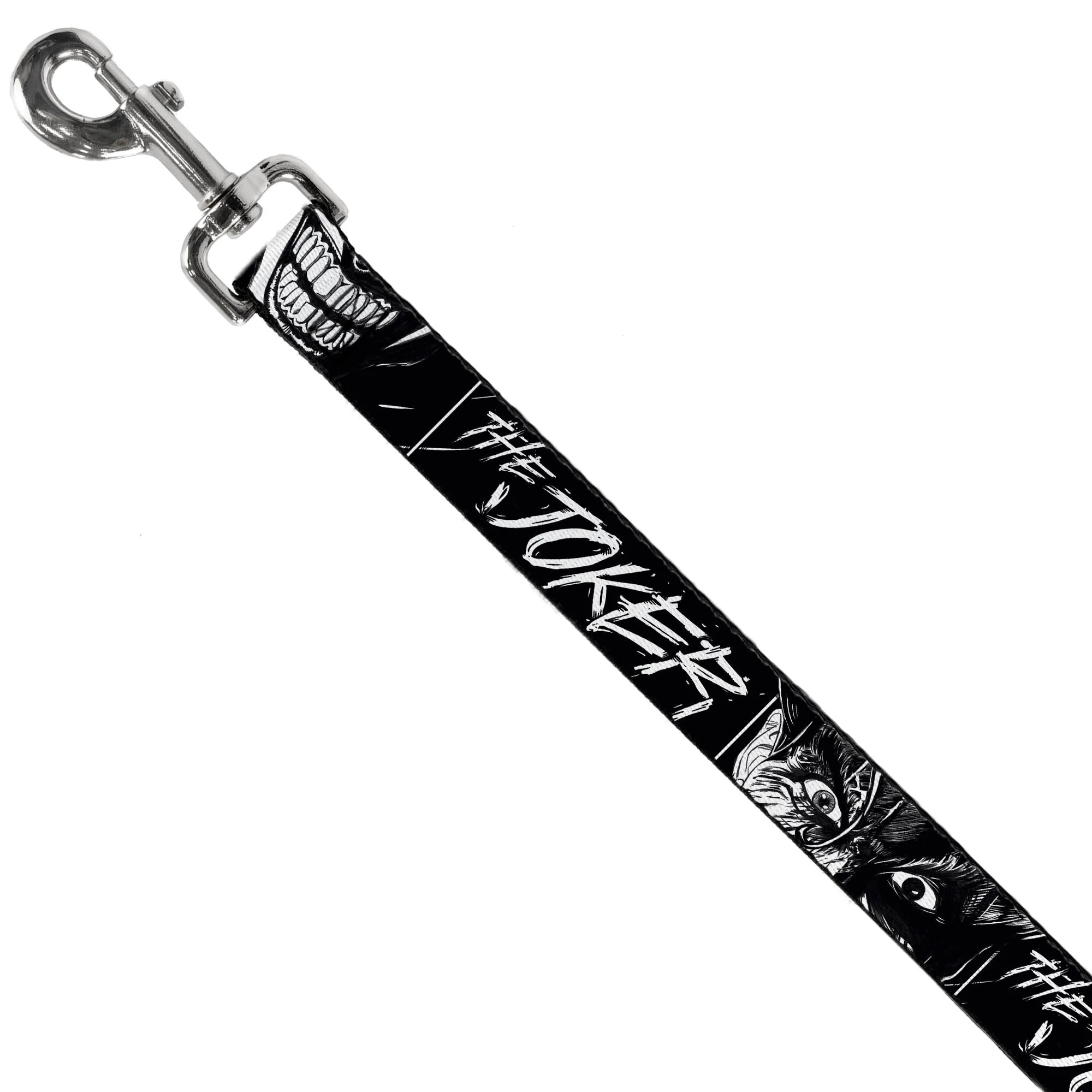 Dog Leash - THE JOKER Smiling Eyes Sketch Close-Up Black/White - Image 2