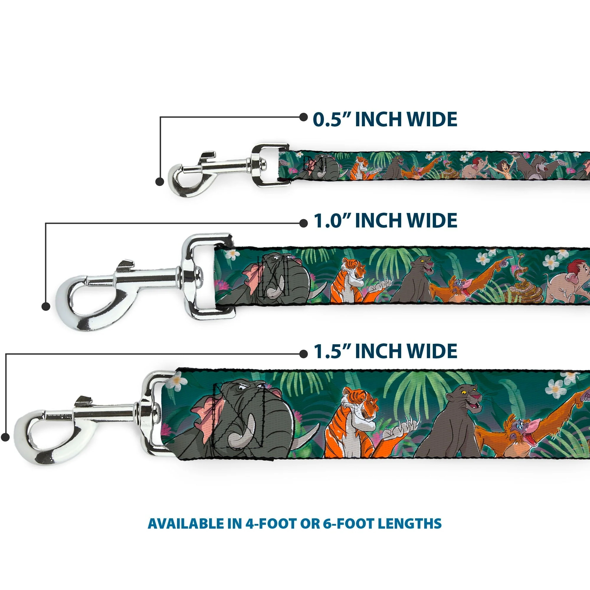 Dog Leash - The Jungle Book 8-Character Group Greens - Image 3