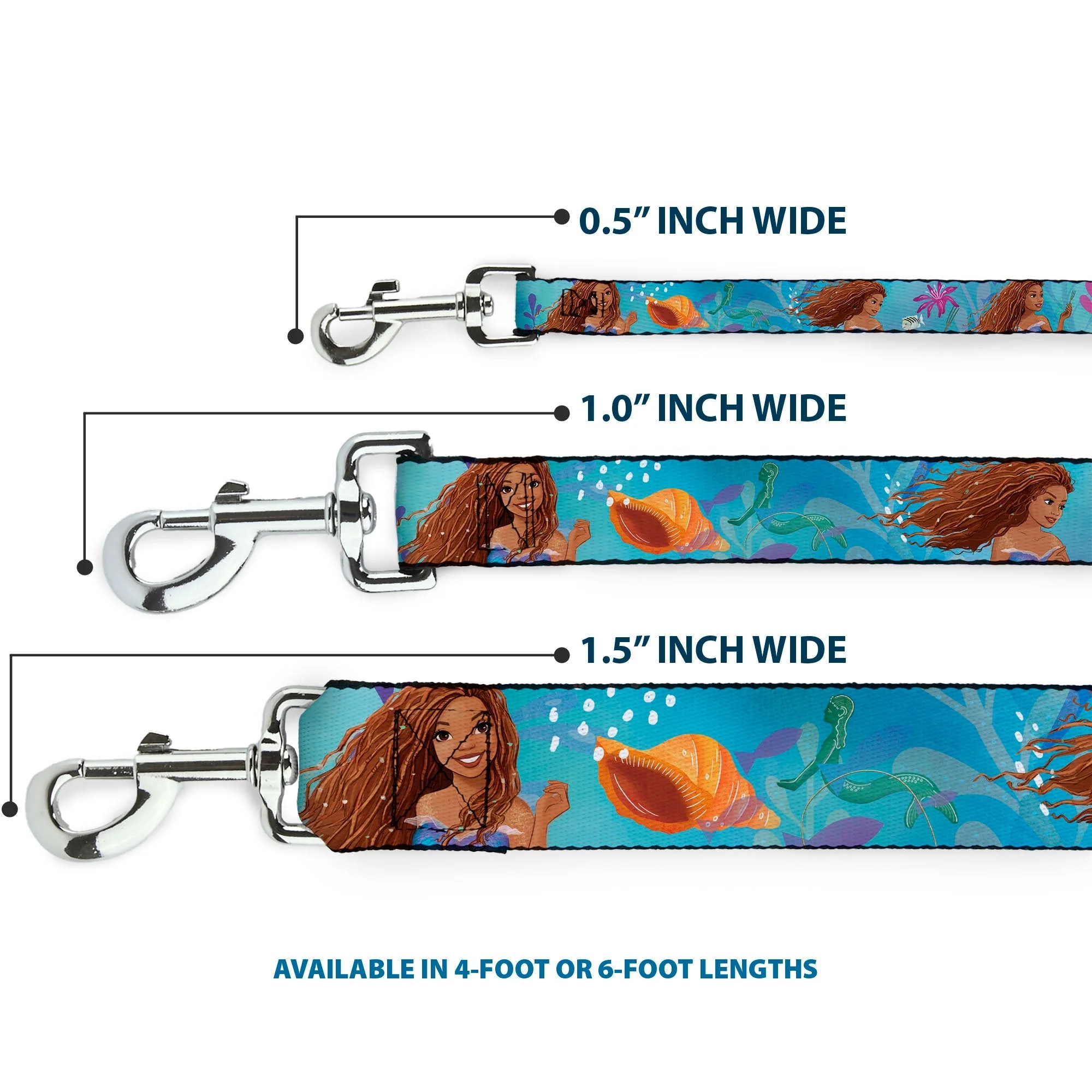 Dog Leash - The Little Mermaid Live Action Ariel Under the Sea Poses Blues - Image 3